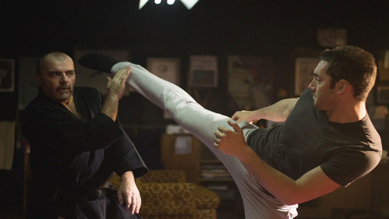 The Samurai in Autumn Background