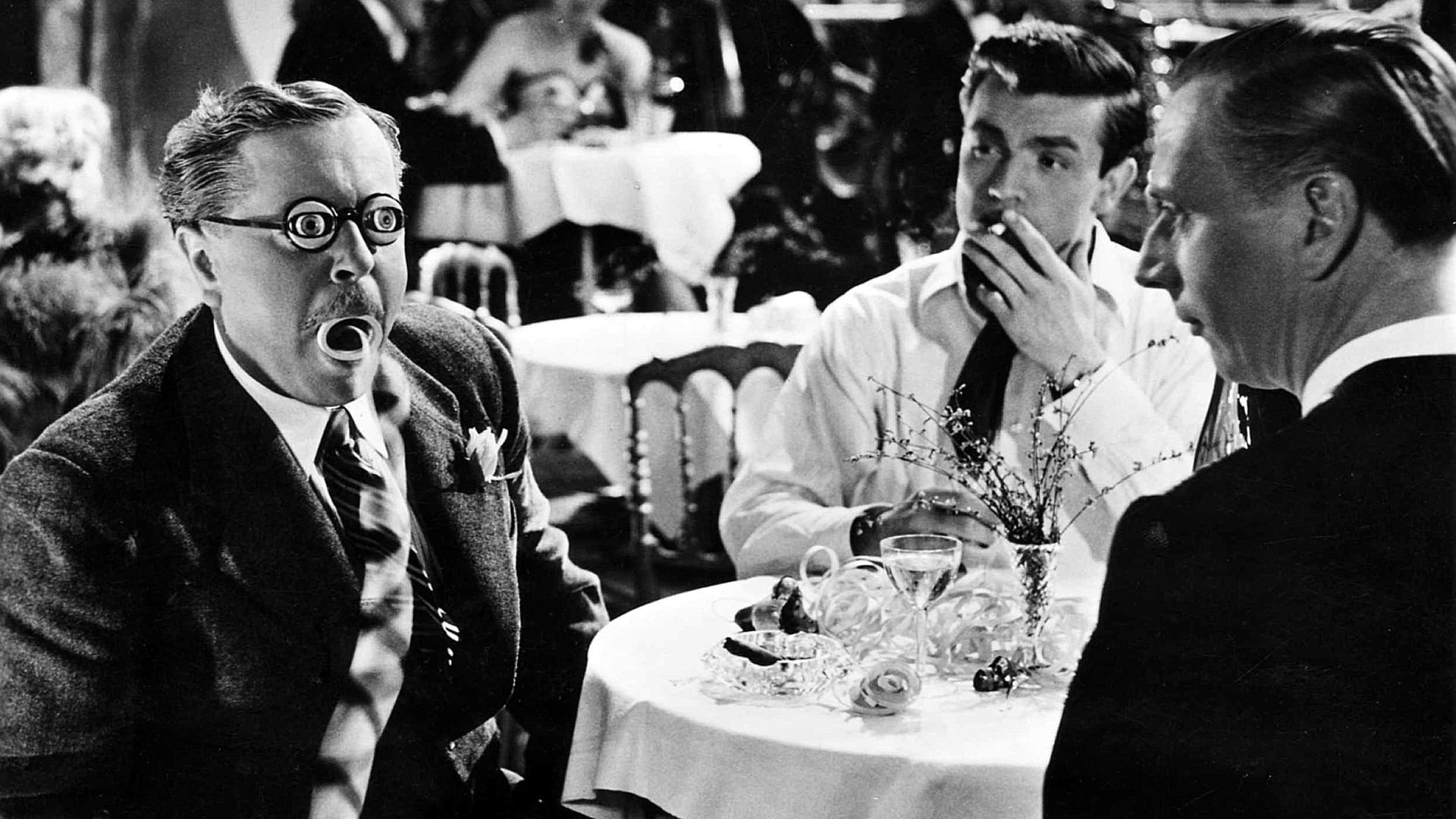 Three Men in the Snow Background