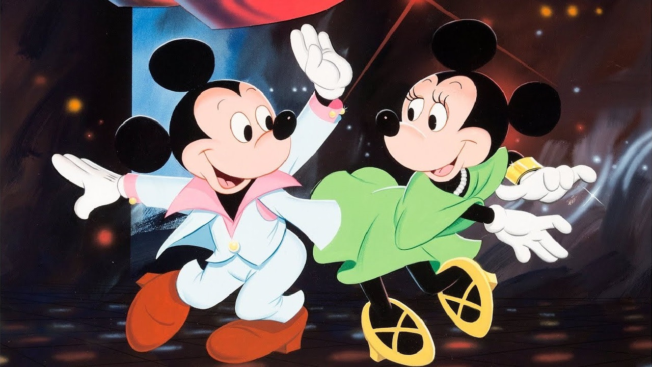 Mickey Mouse Disco Background