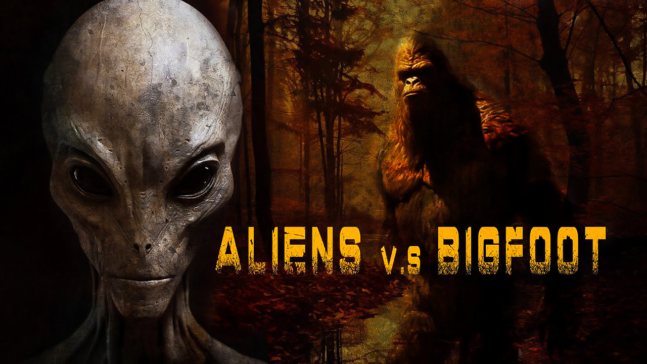 Aliens vs. Bigfoot Background