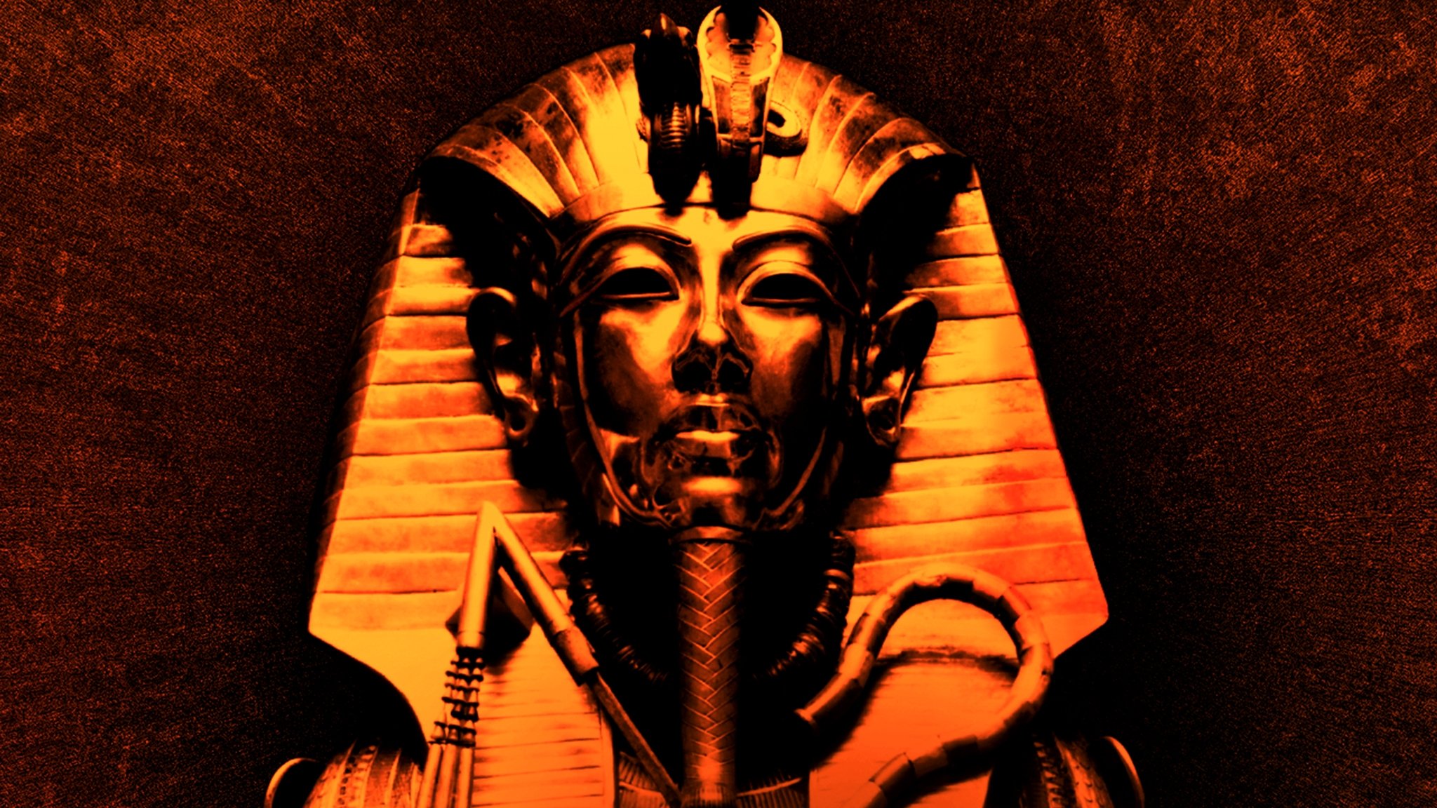 King Tut In Color Background