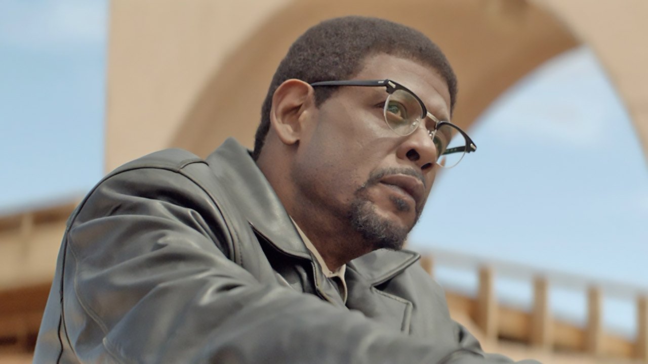 Two Men in Town Background