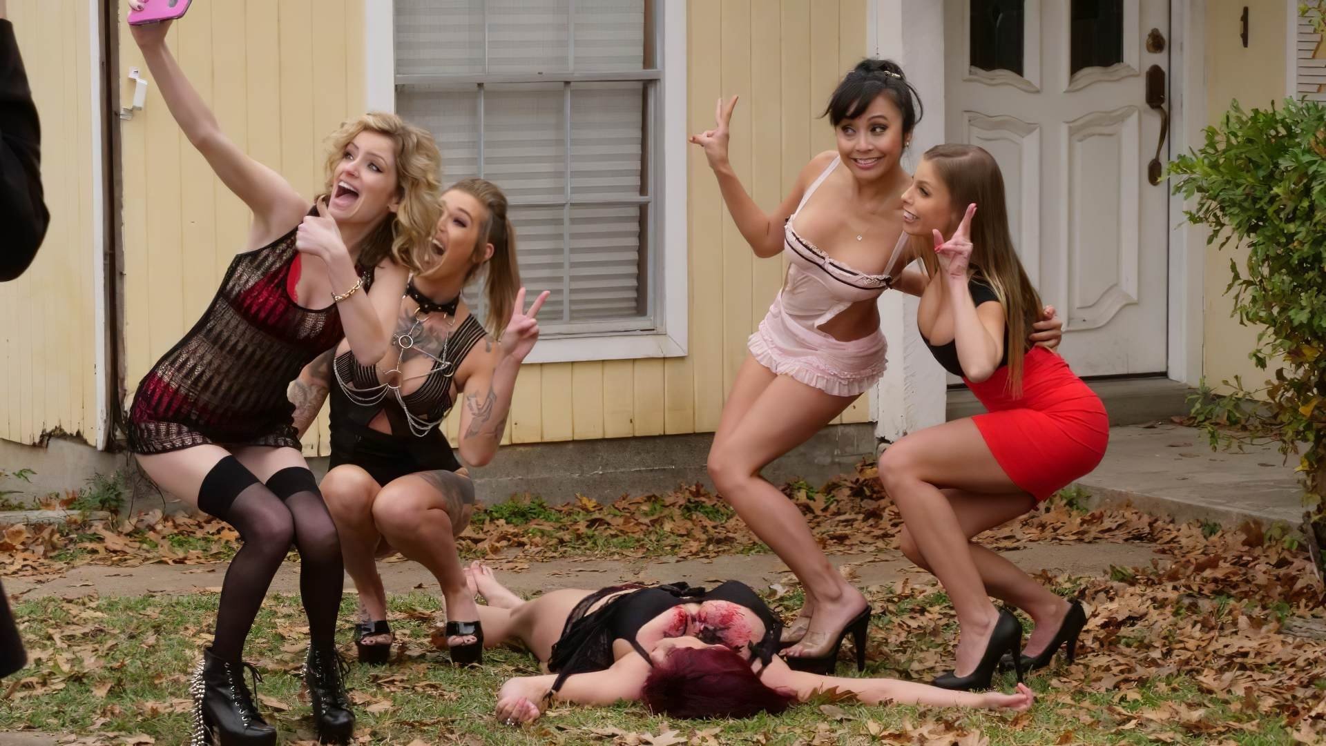 Girls Guns and Blood Background