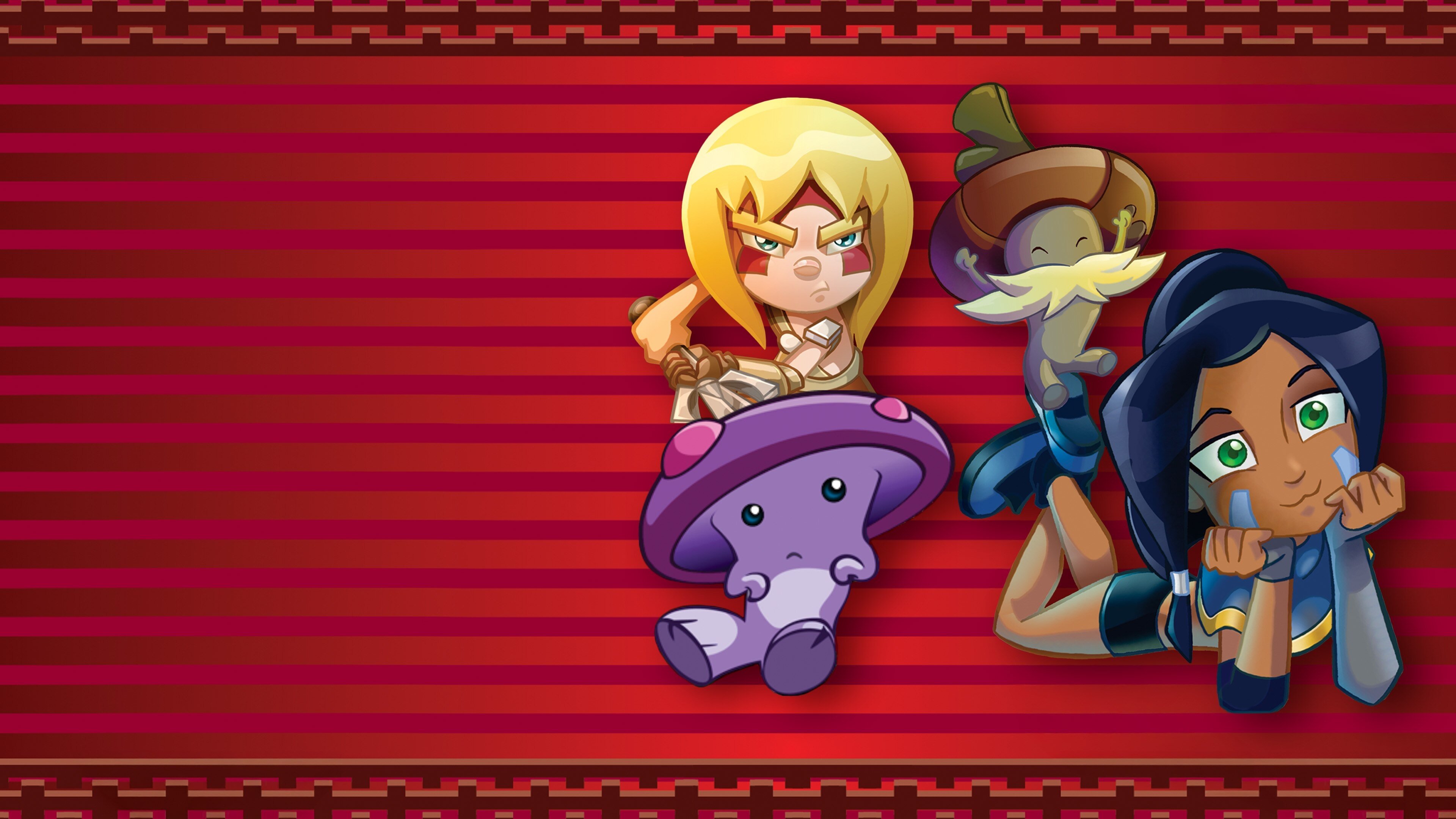 Uma y Haggen: Princesa y Vikingo Background