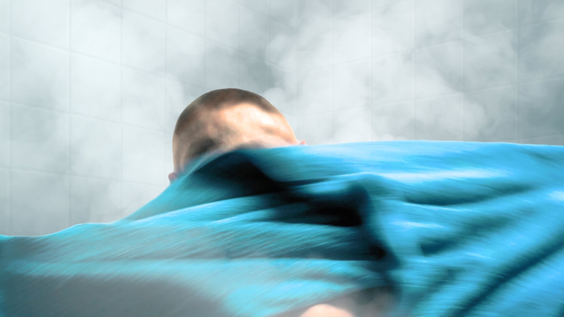 Man at Bath Background