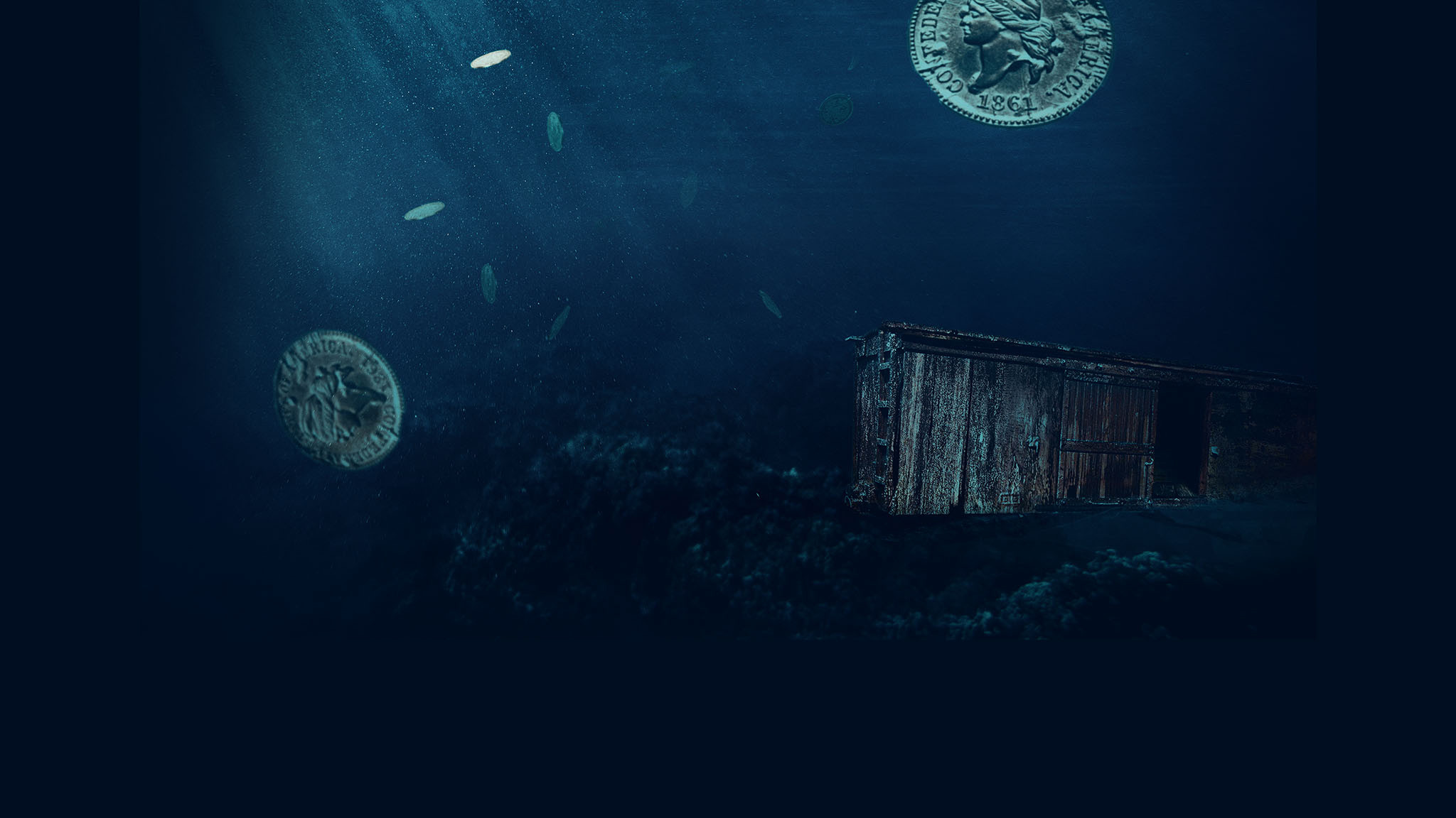 The Curse of Civil War Gold Background