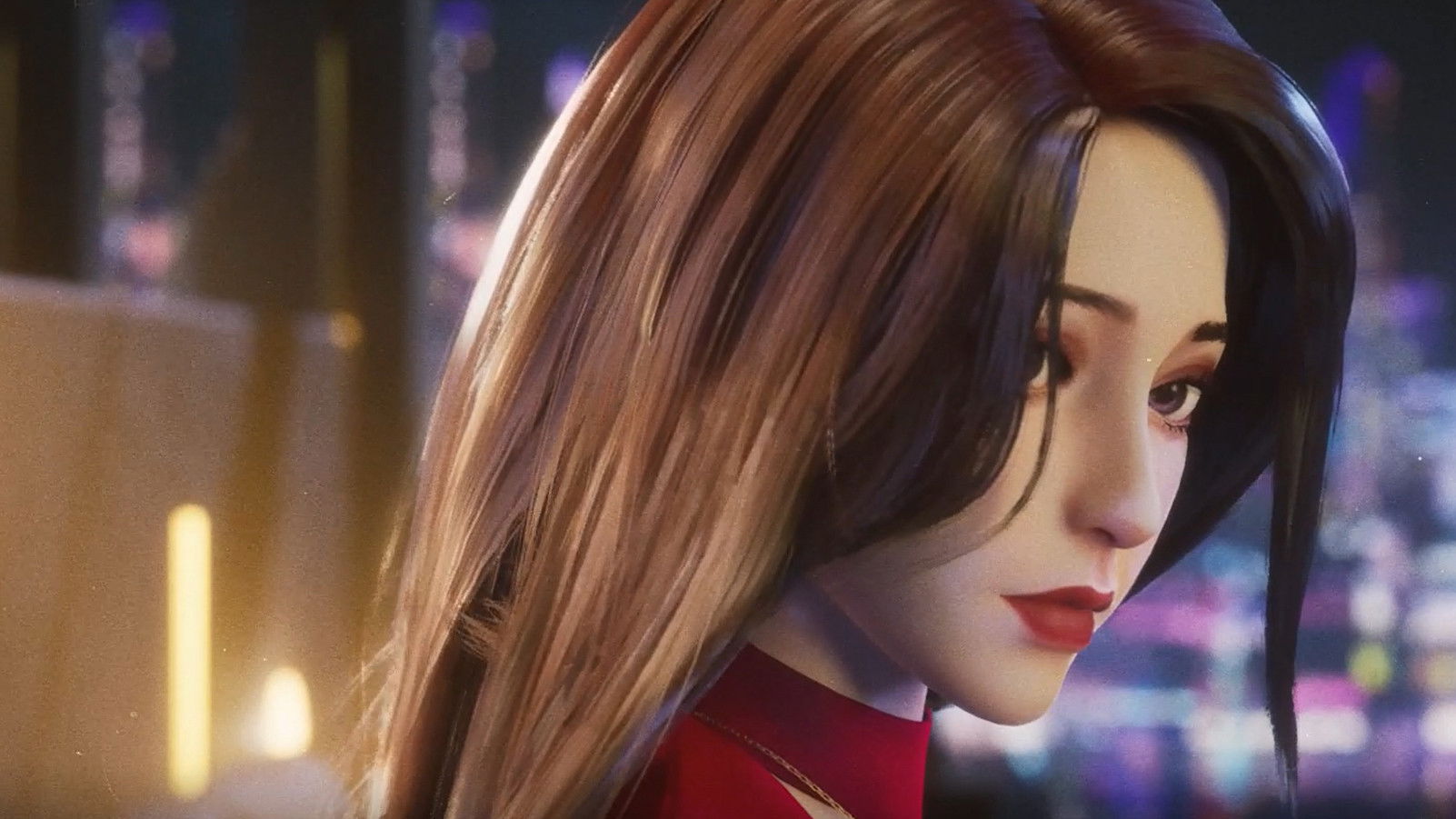 Face on Lie Background