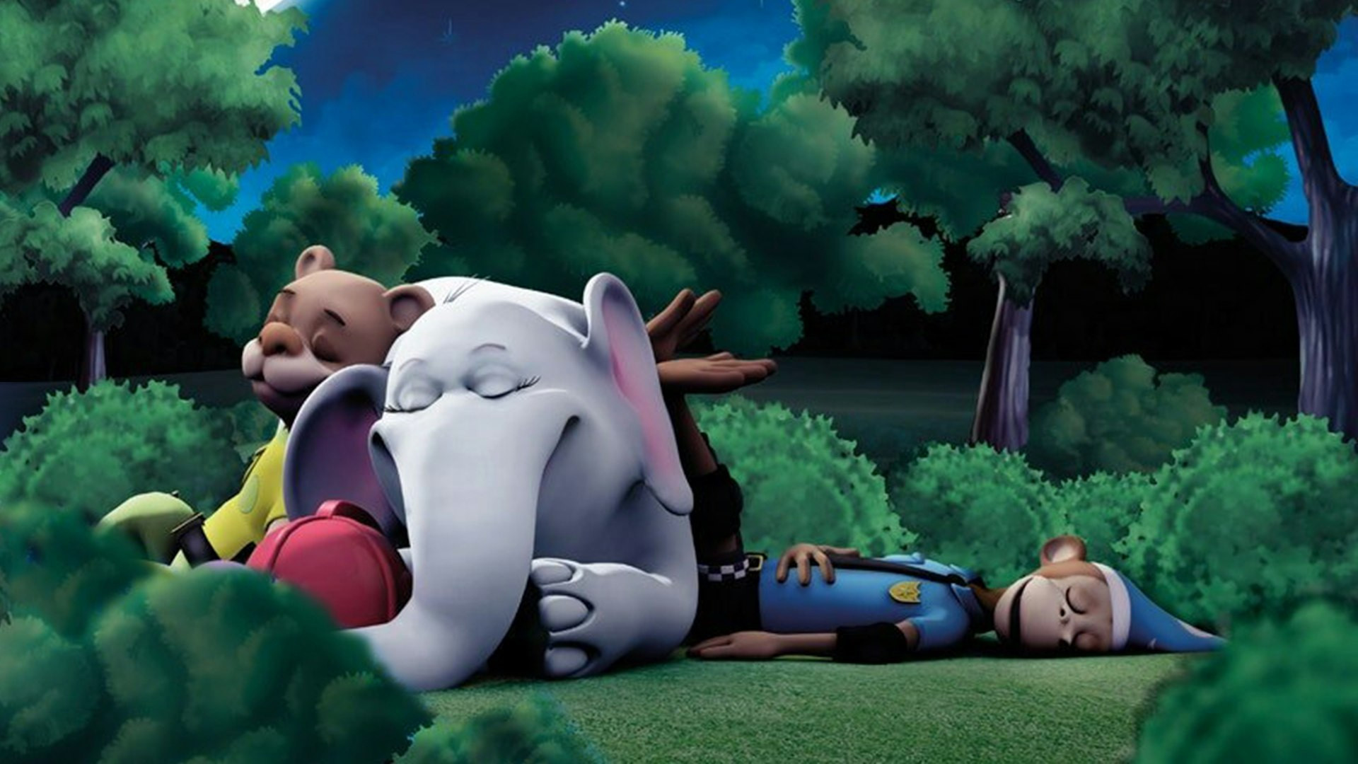 Venskabsbyen - Halloween-hurlumhej Background