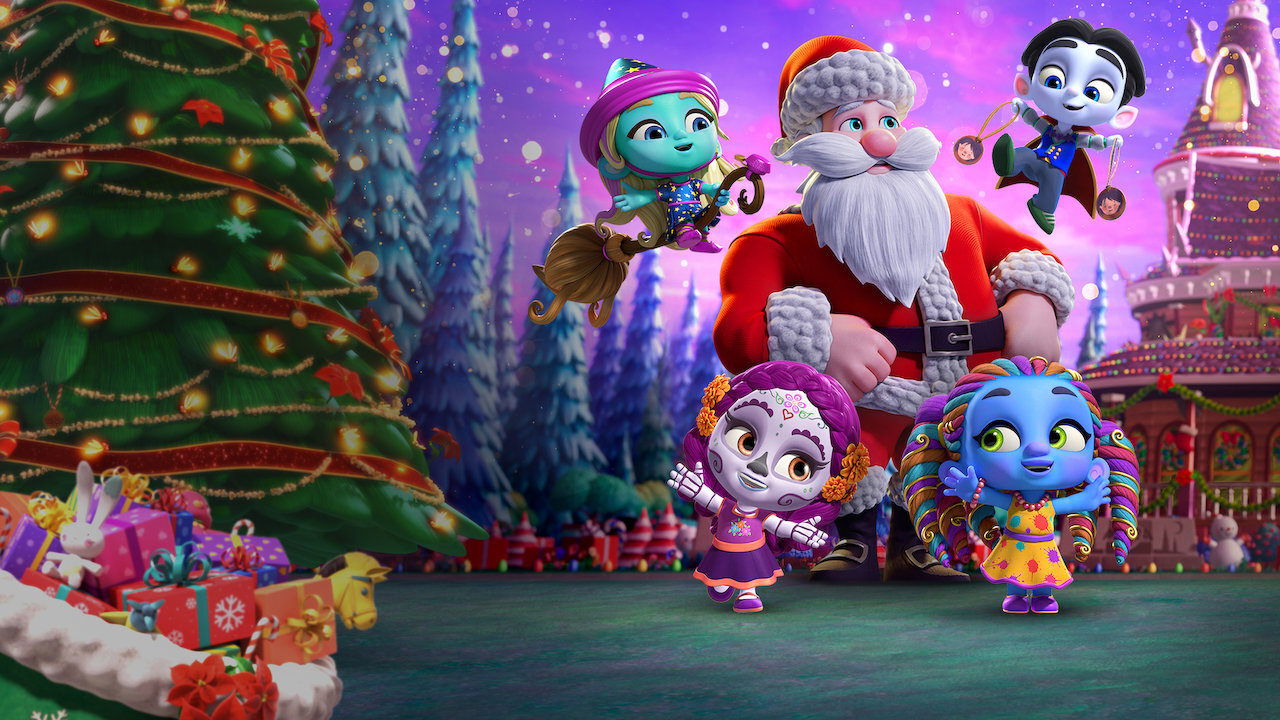 Super Monsters Save Christmas Background