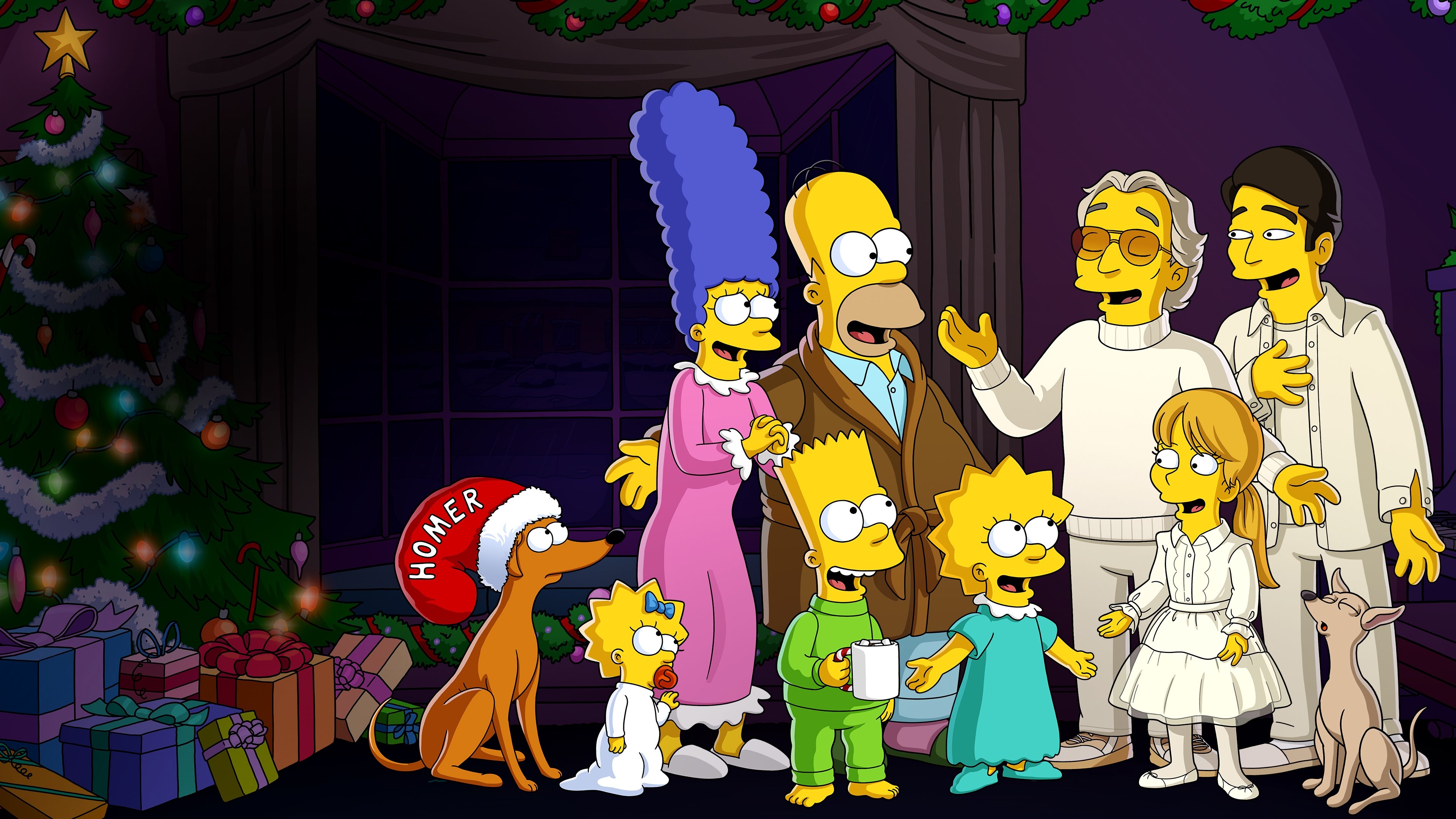 The Simpsons Meet the Bocellis in "Feliz Navidad" Background