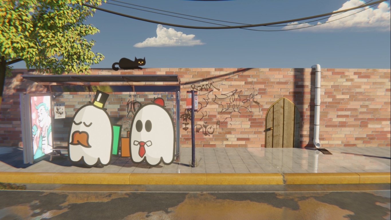 10:45 en una ciudad cualquiera Background