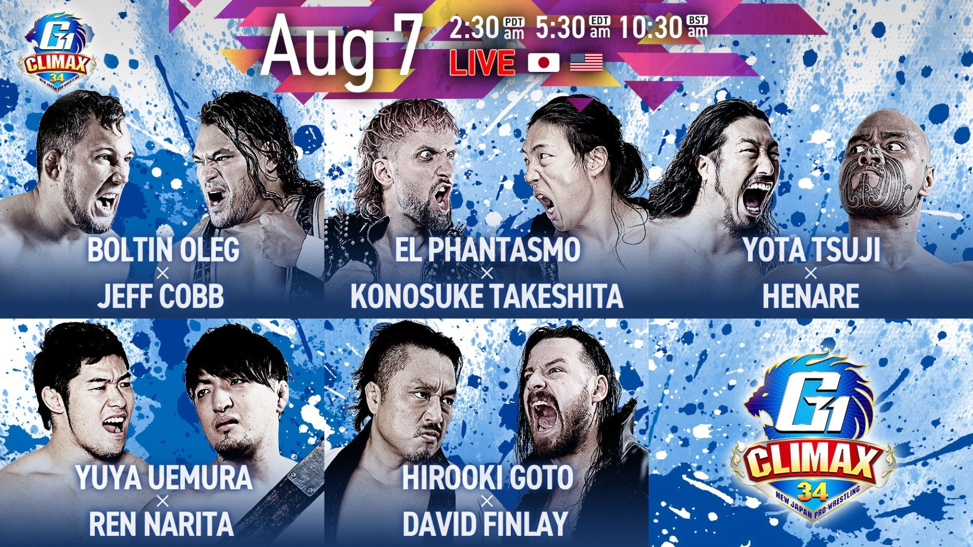 NJPW G1 Climax 34: Day 12 Background