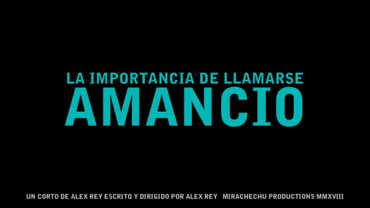 La importancia de llamarse Amancio Background