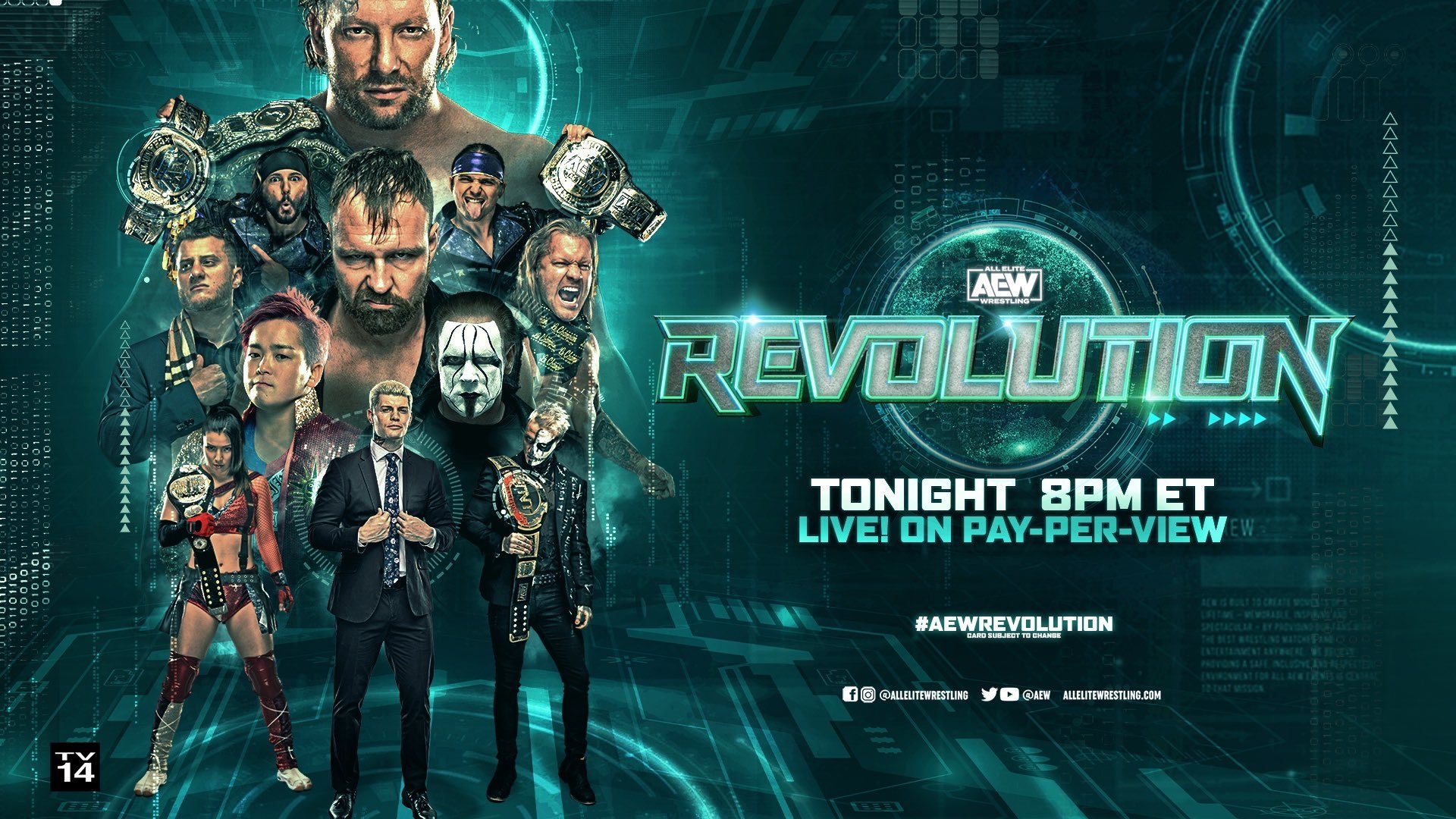 AEW Revolution 2021 Background