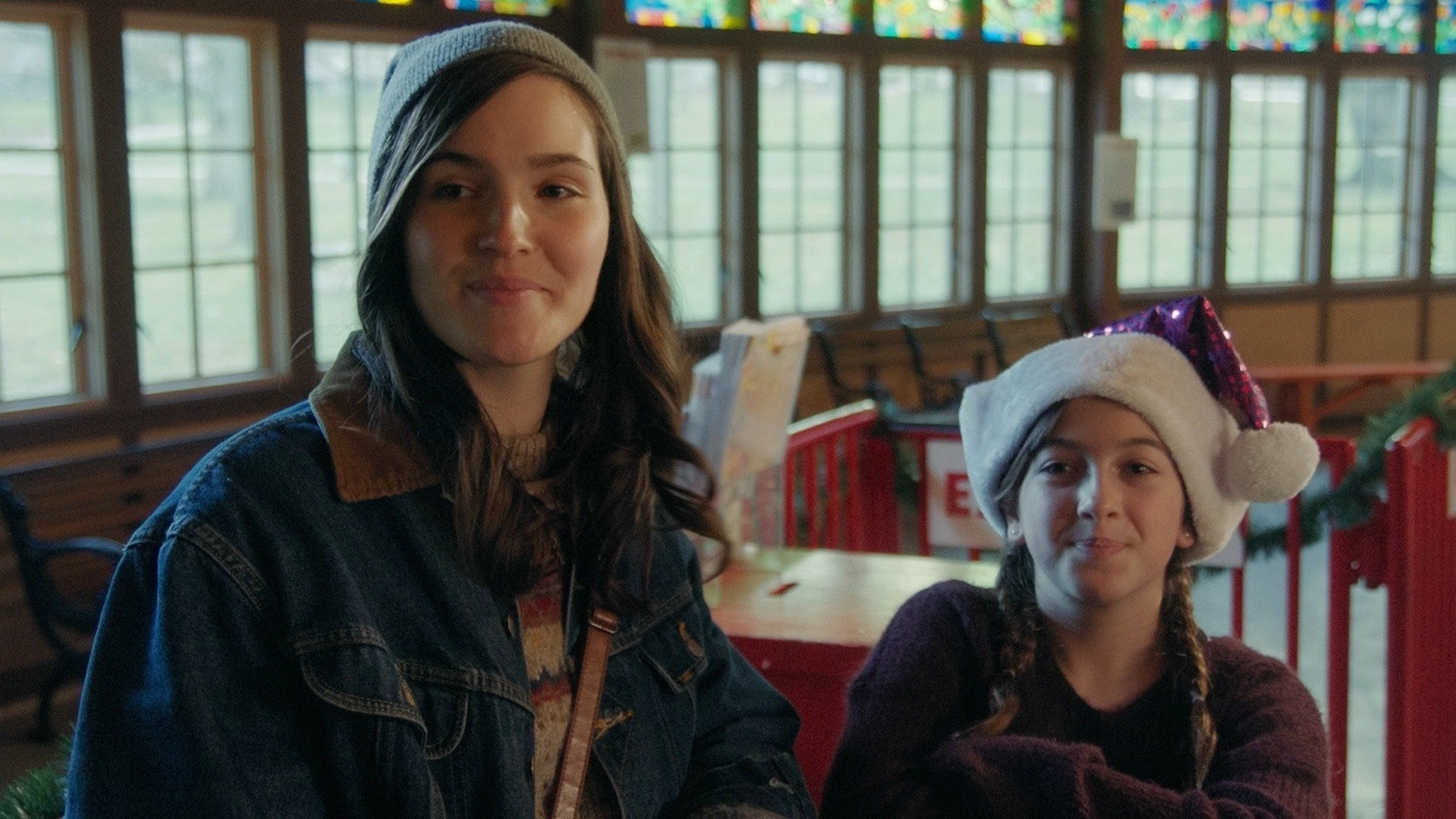 Christmas on the Carousel Background