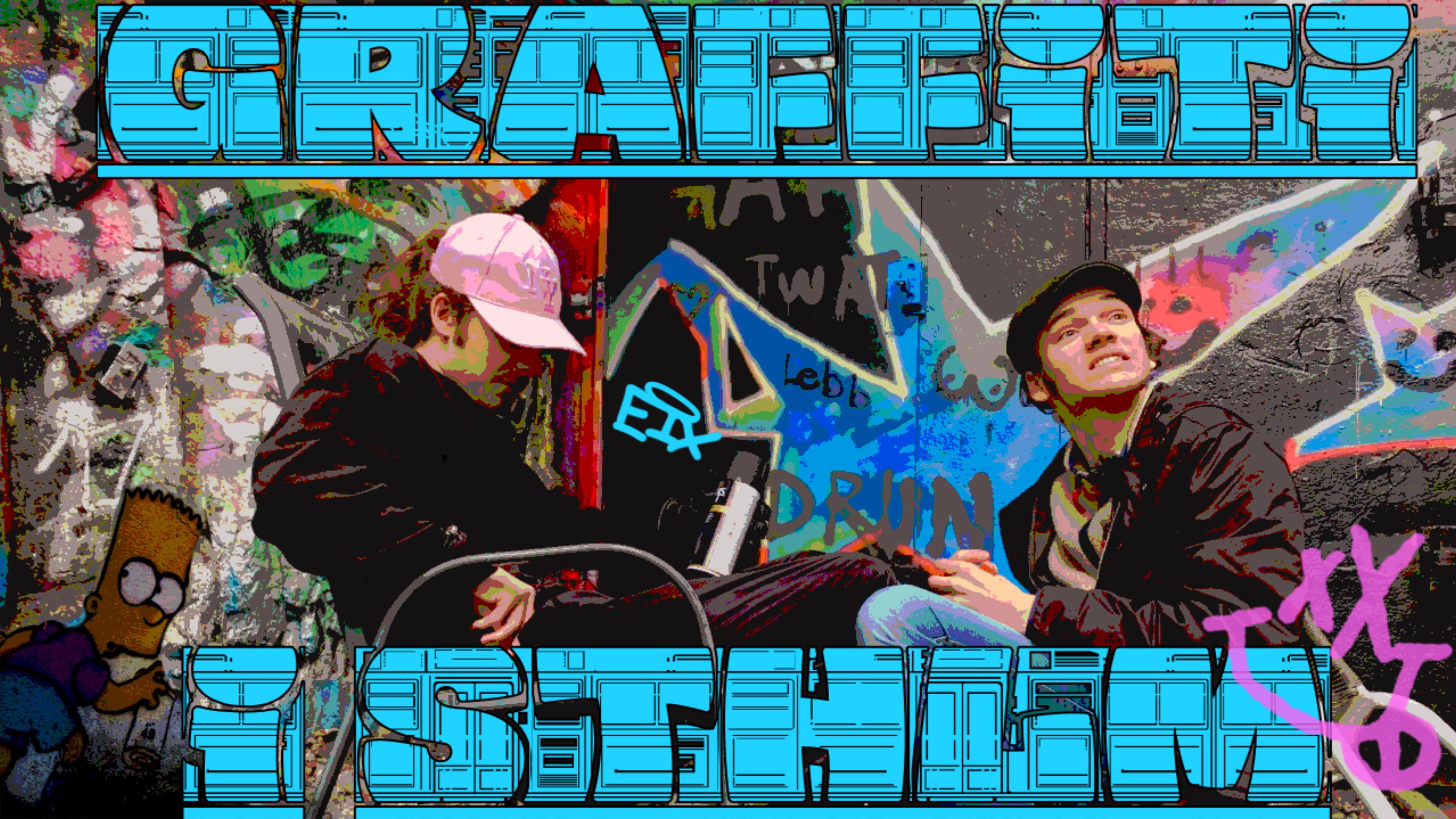 Graffiti In Stockholm Background