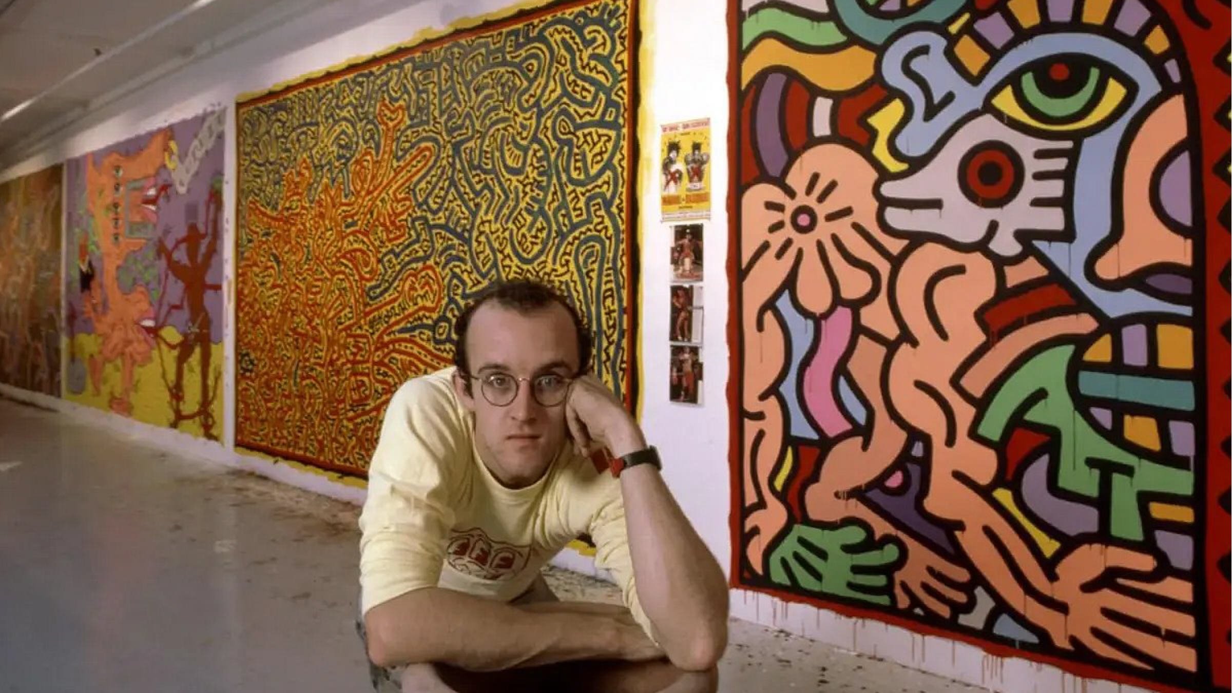 Keith Haring: Street Art Boy Background