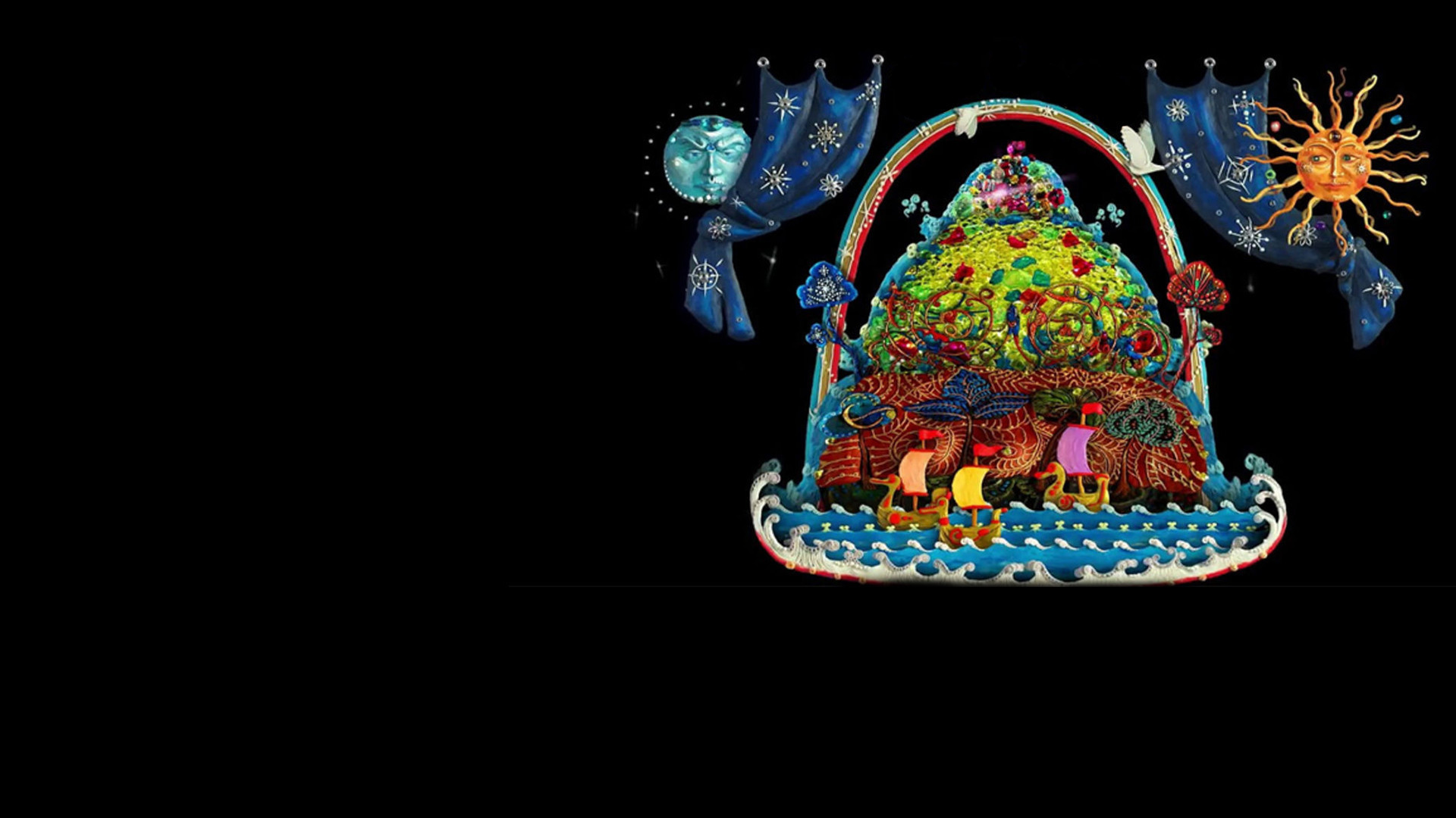 Mountain of Gems Background