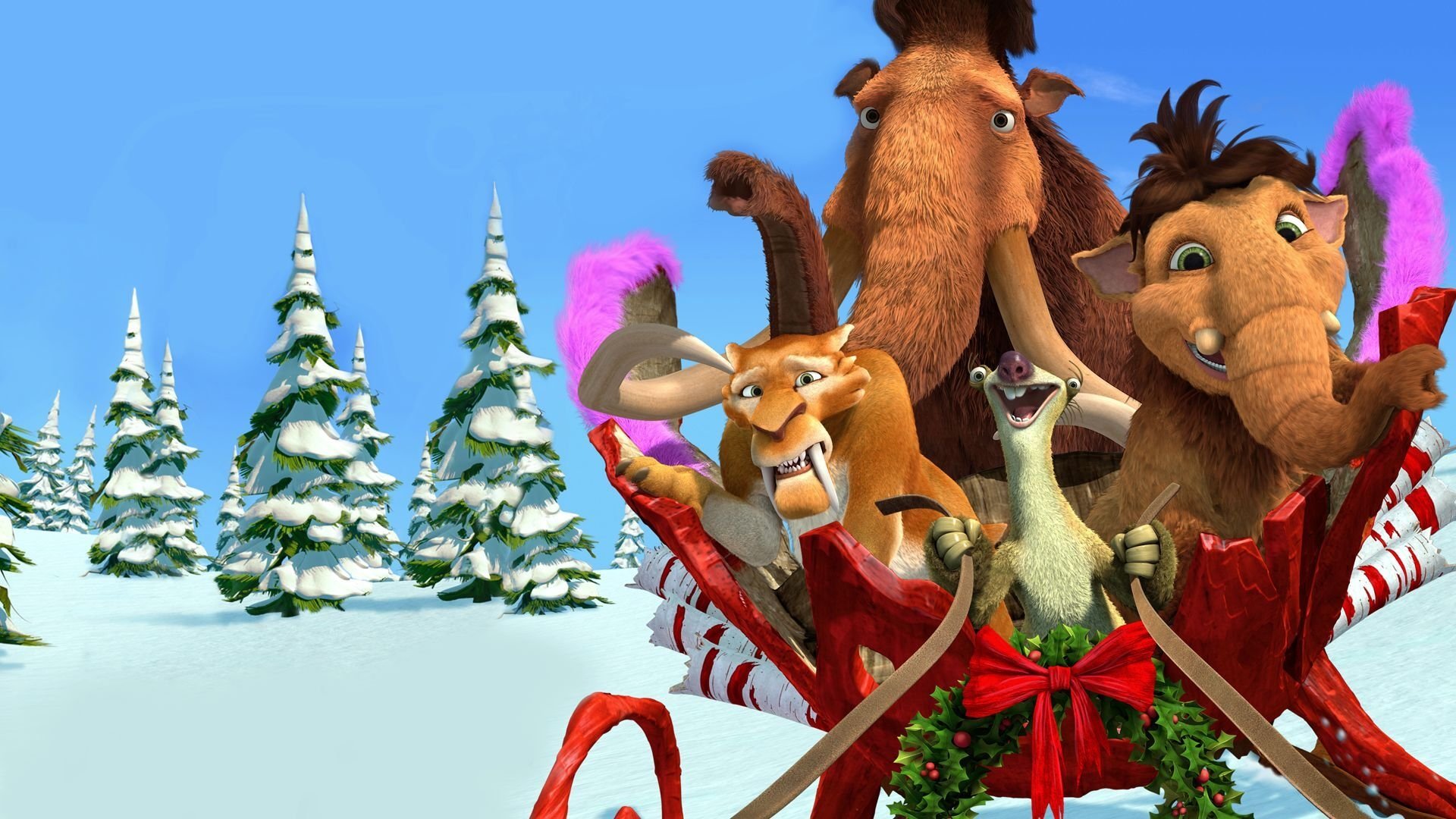 Ice Age: A Mammoth Christmas Background