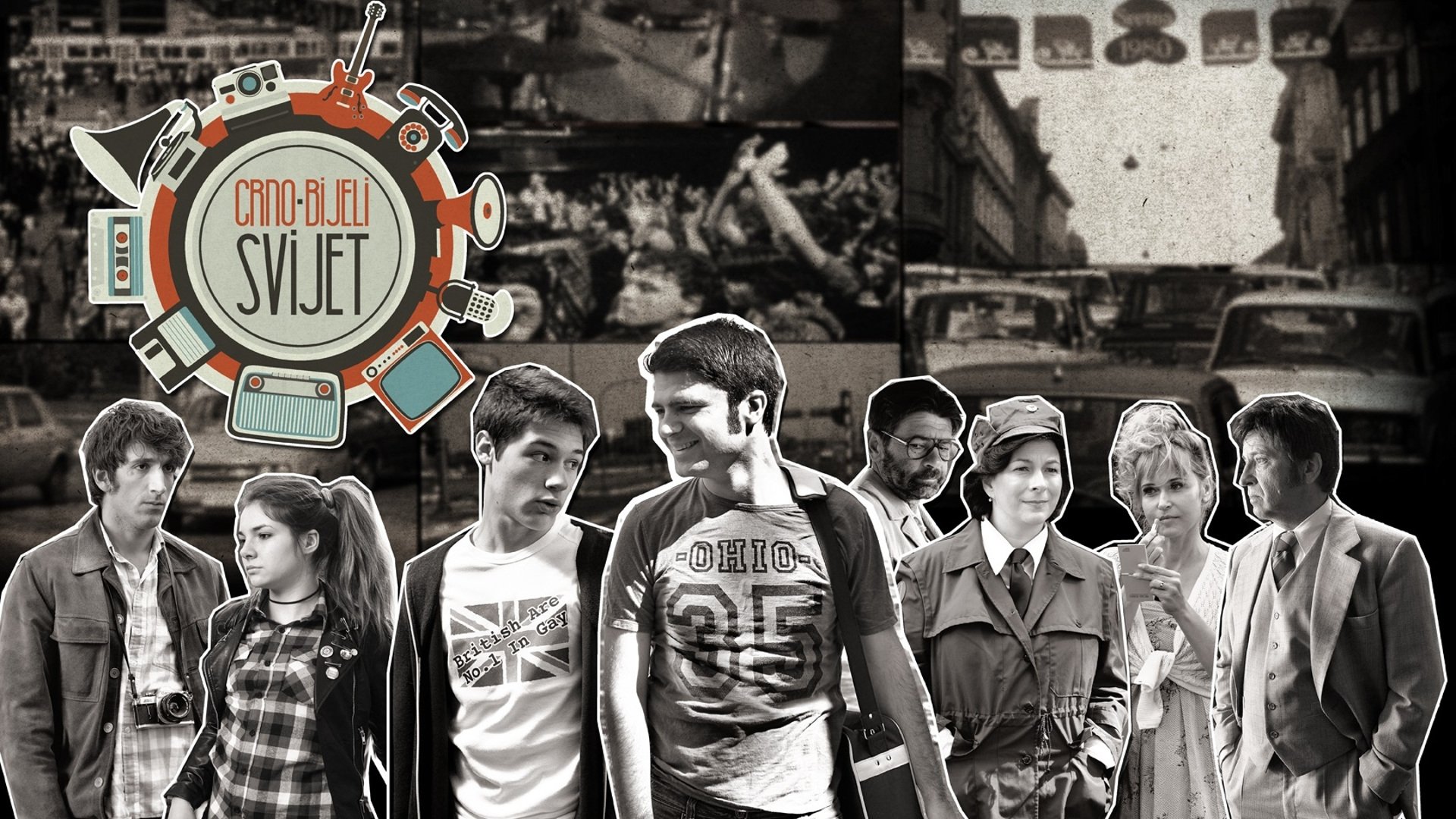 Black-and-White World Background