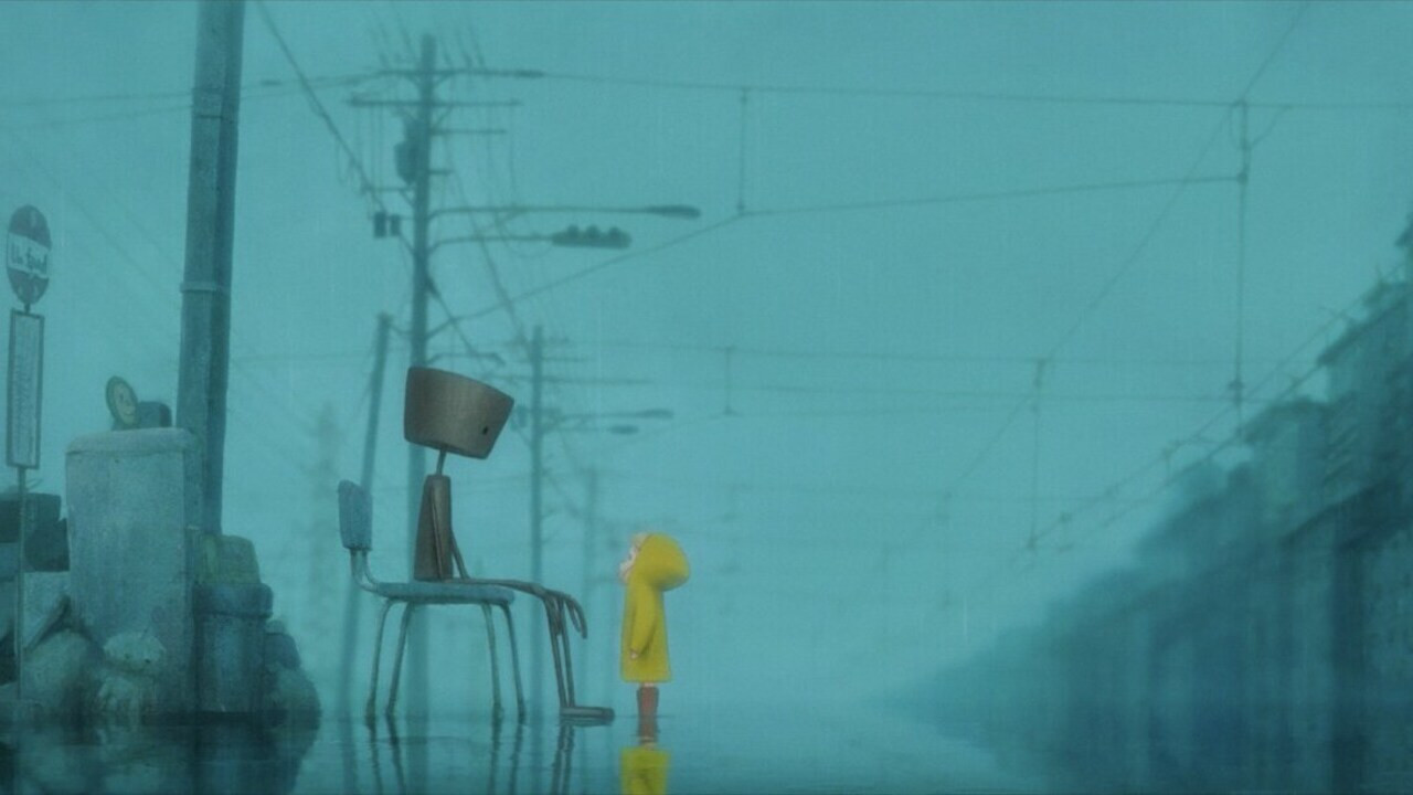 Rain Town Background