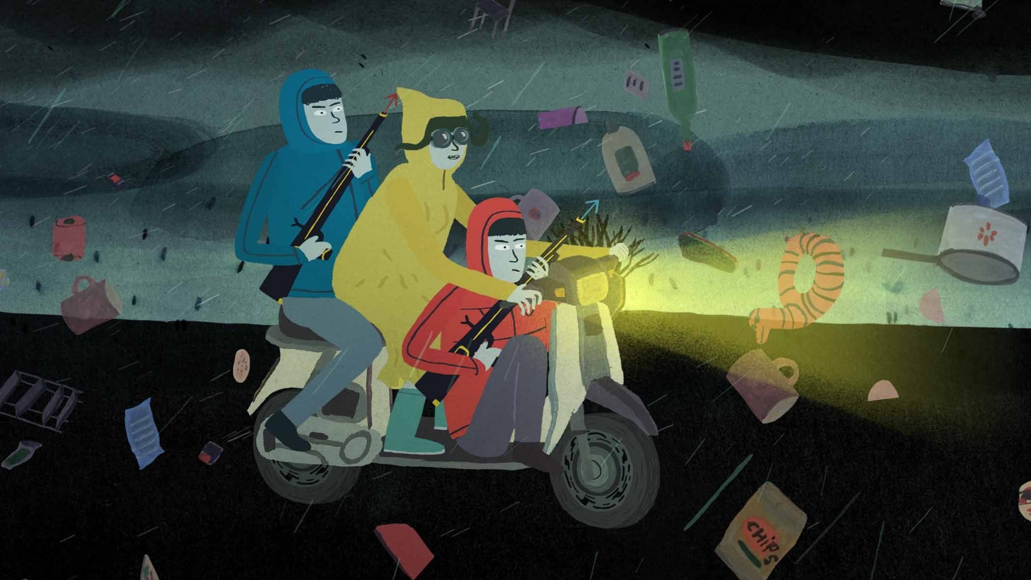 Storm Hits Jacket Background