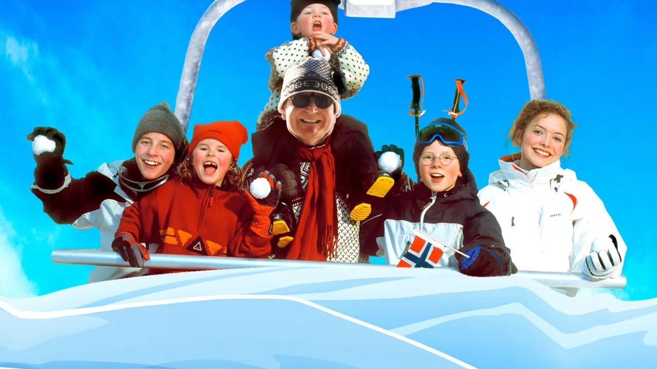 My Sister's Kids in the Snow Background