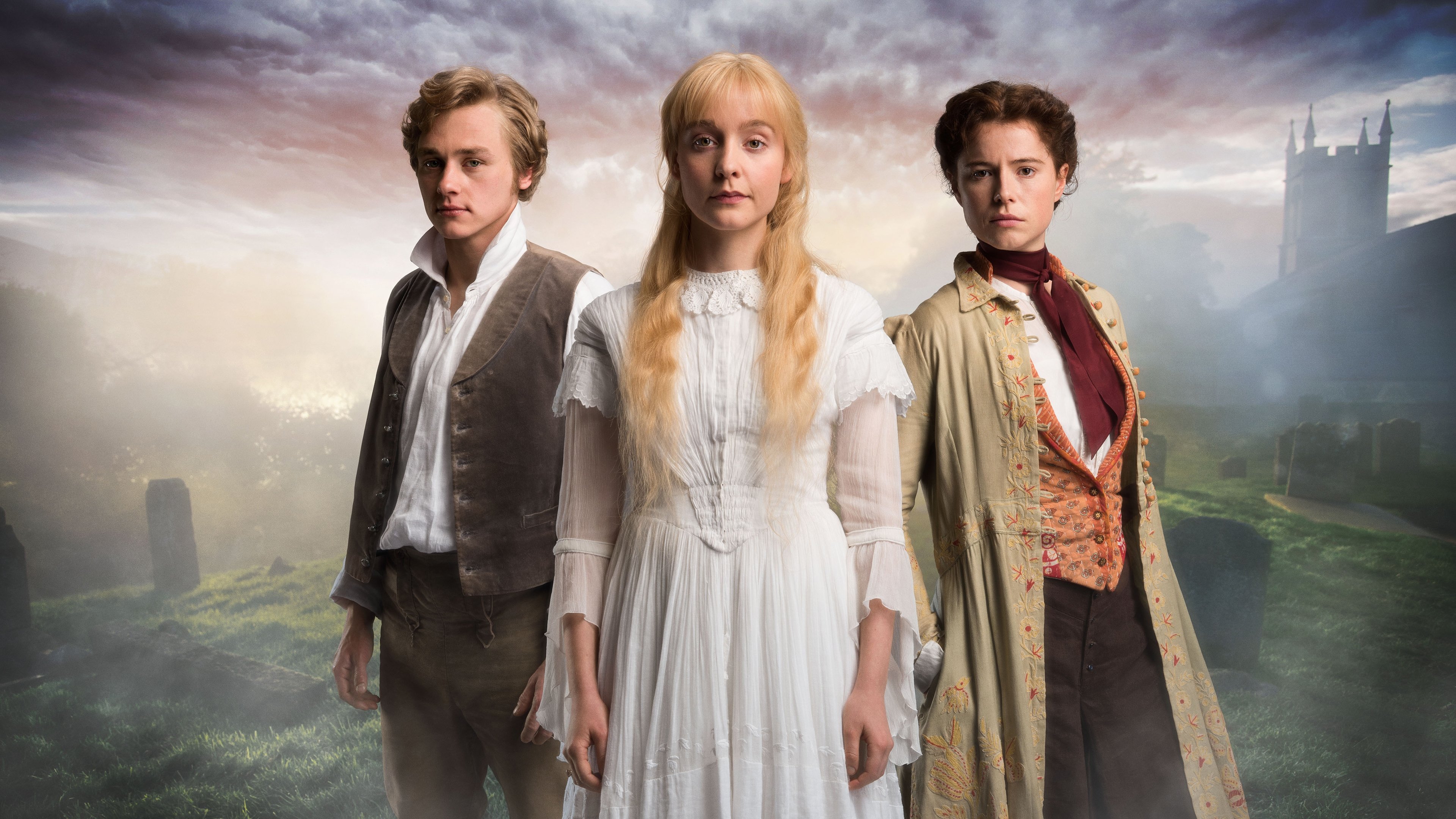 The Woman in White Background