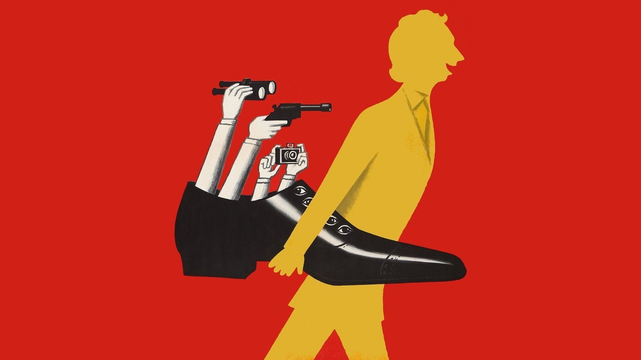 The Tall Blond Man with One Black Shoe Background