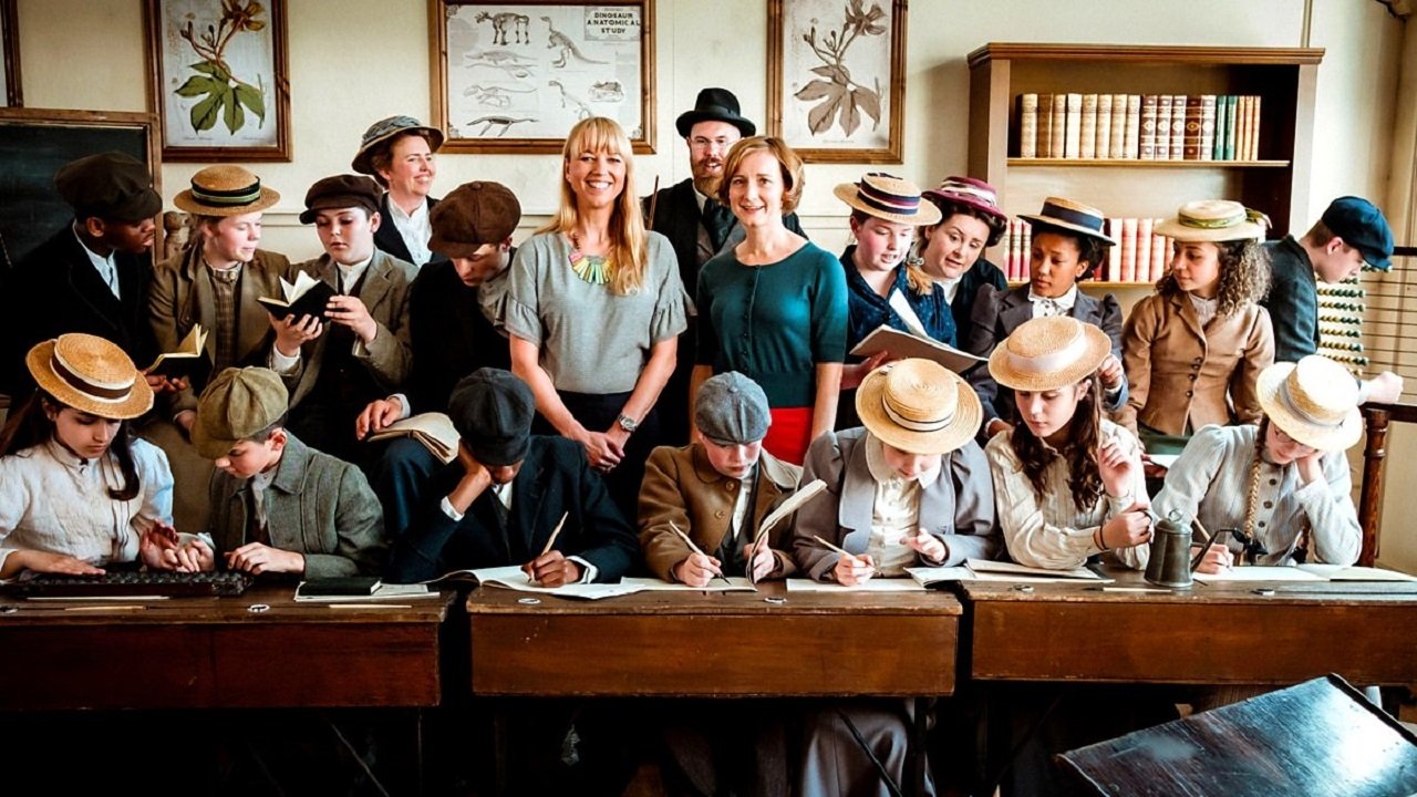 Back in Time for School Background