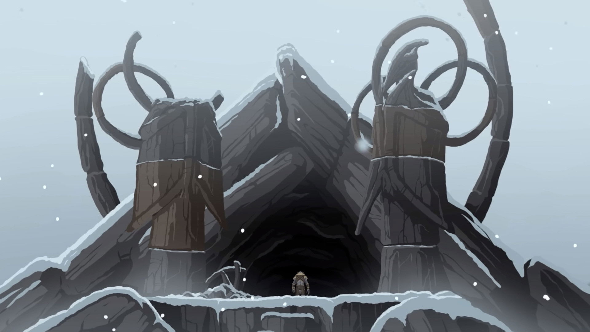 Winter Weathered Background