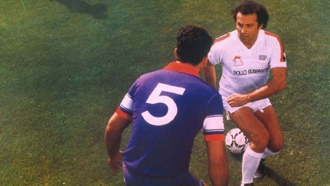 Half Right Half Left - 2 Footballers Without a Ball Background