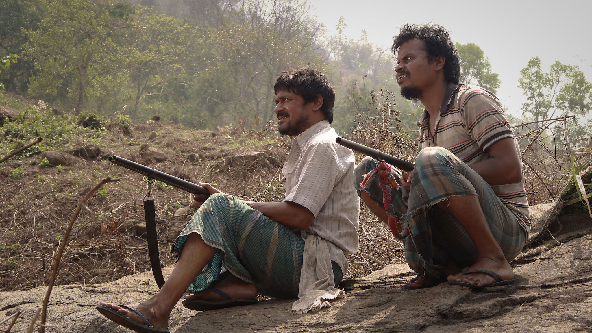 III Smoking Barrels Background