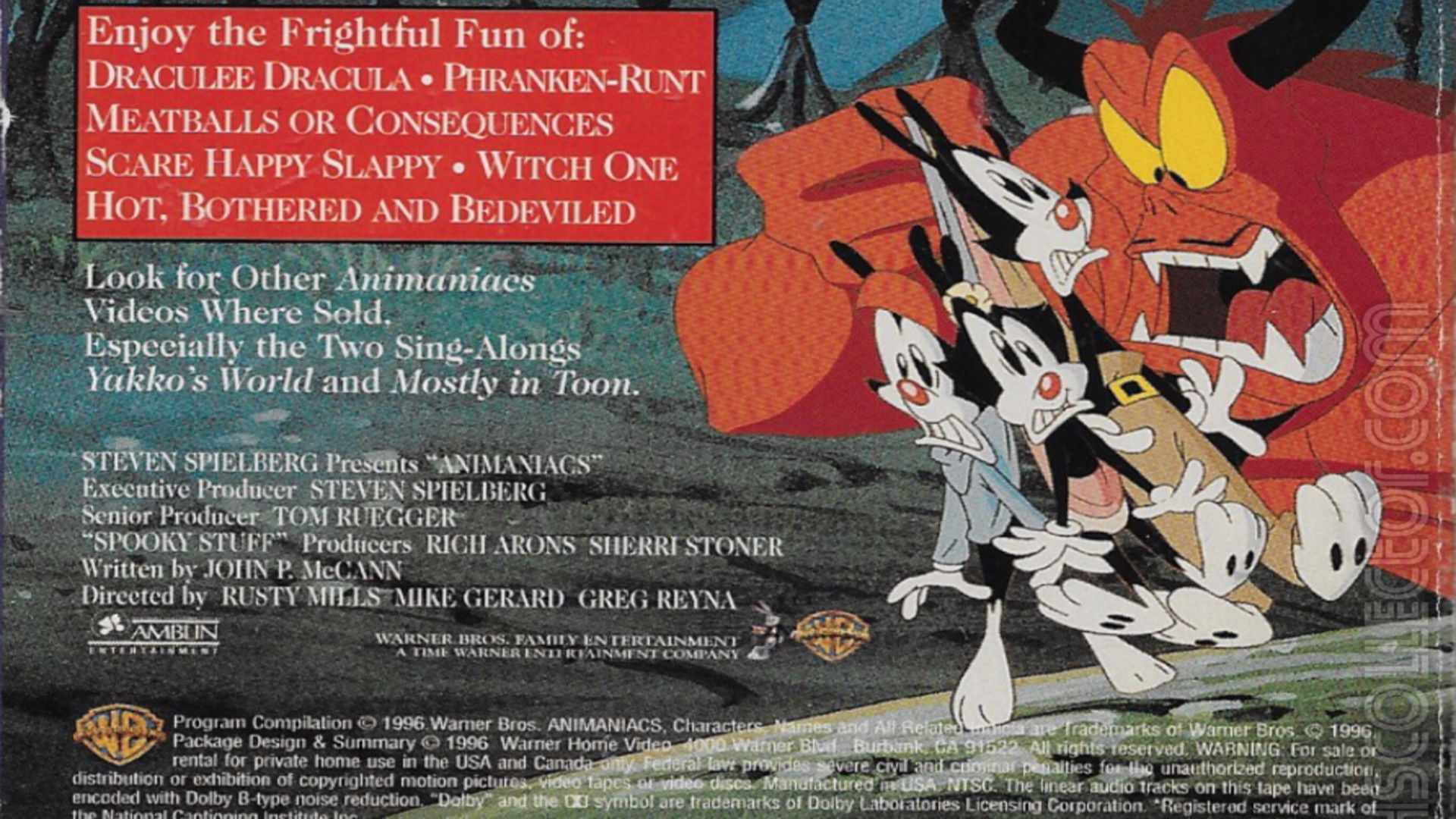 Animaniacs: Spooky Stuff Background