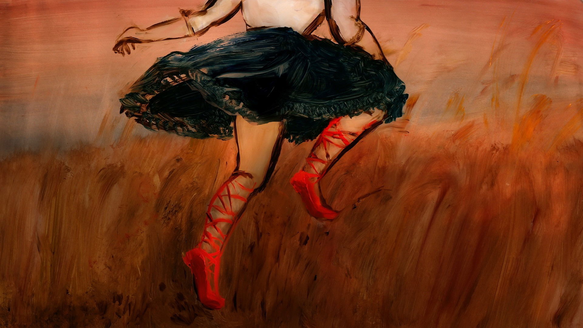 Red Shoes Background