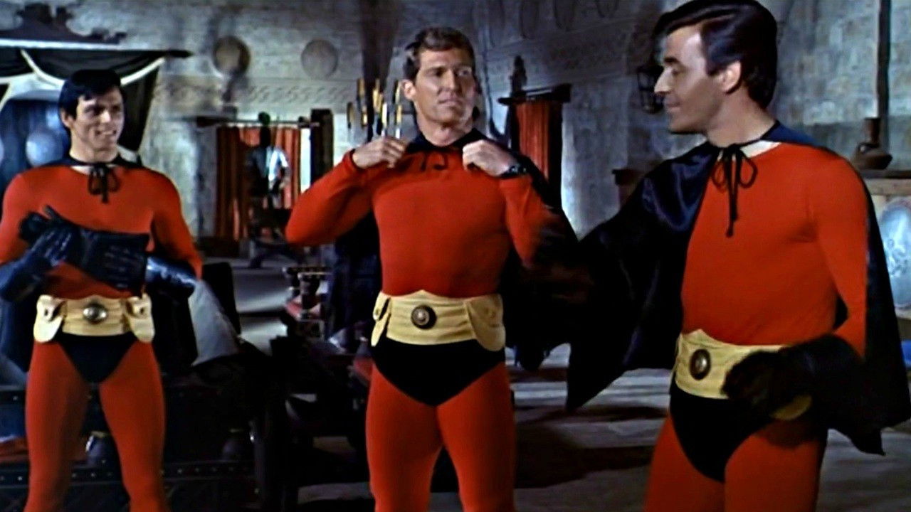 Supermen Against the Orient Background