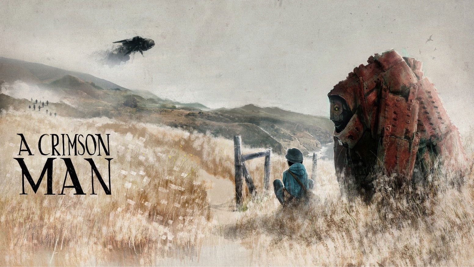 A Crimson Man Background