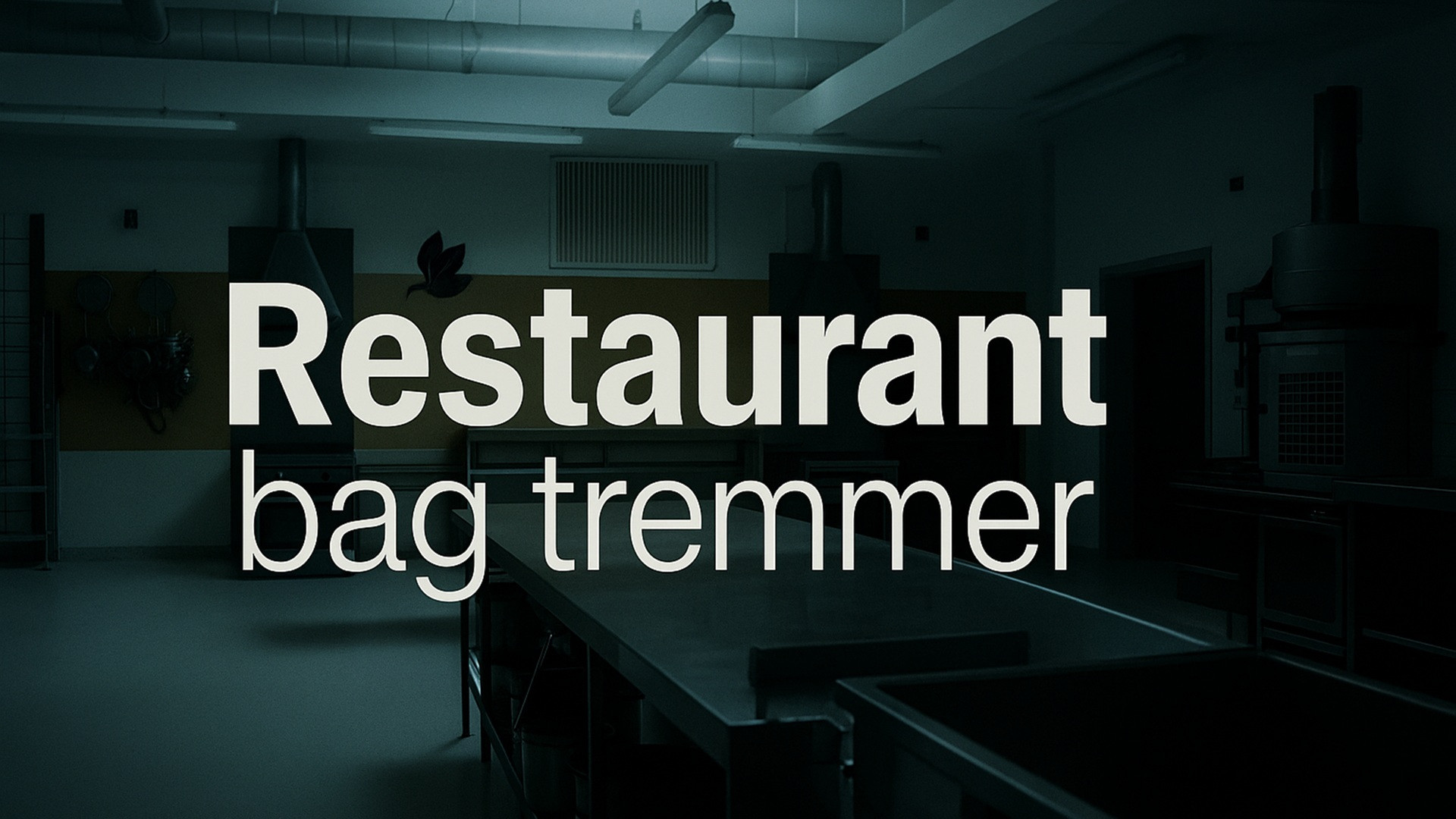 Restaurant bag tremmer Background