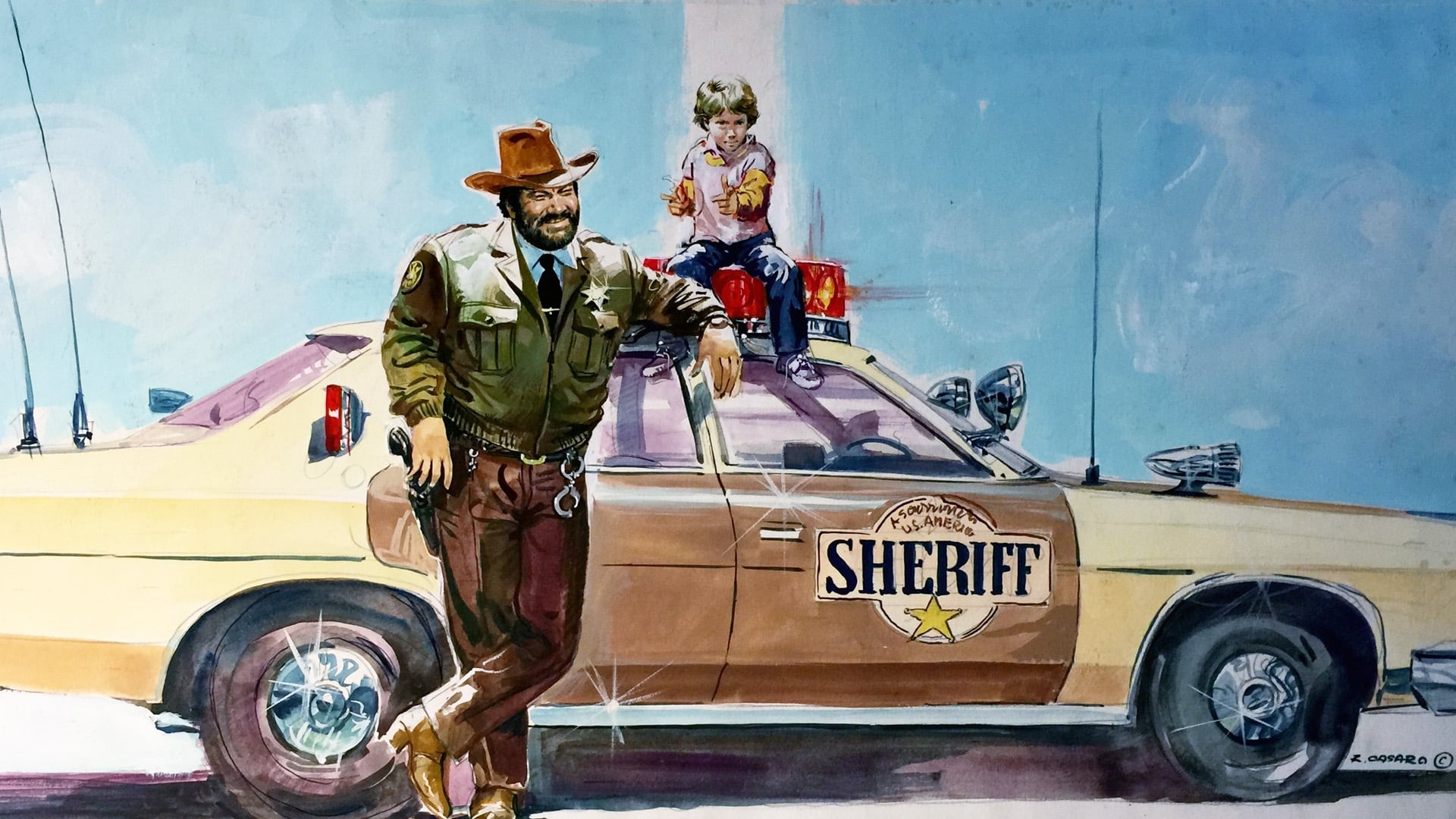 The Sheriff and the Satellite Kid Background