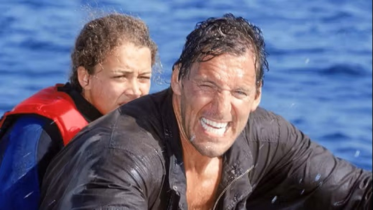 Shark Attack in the Mediterranean Background