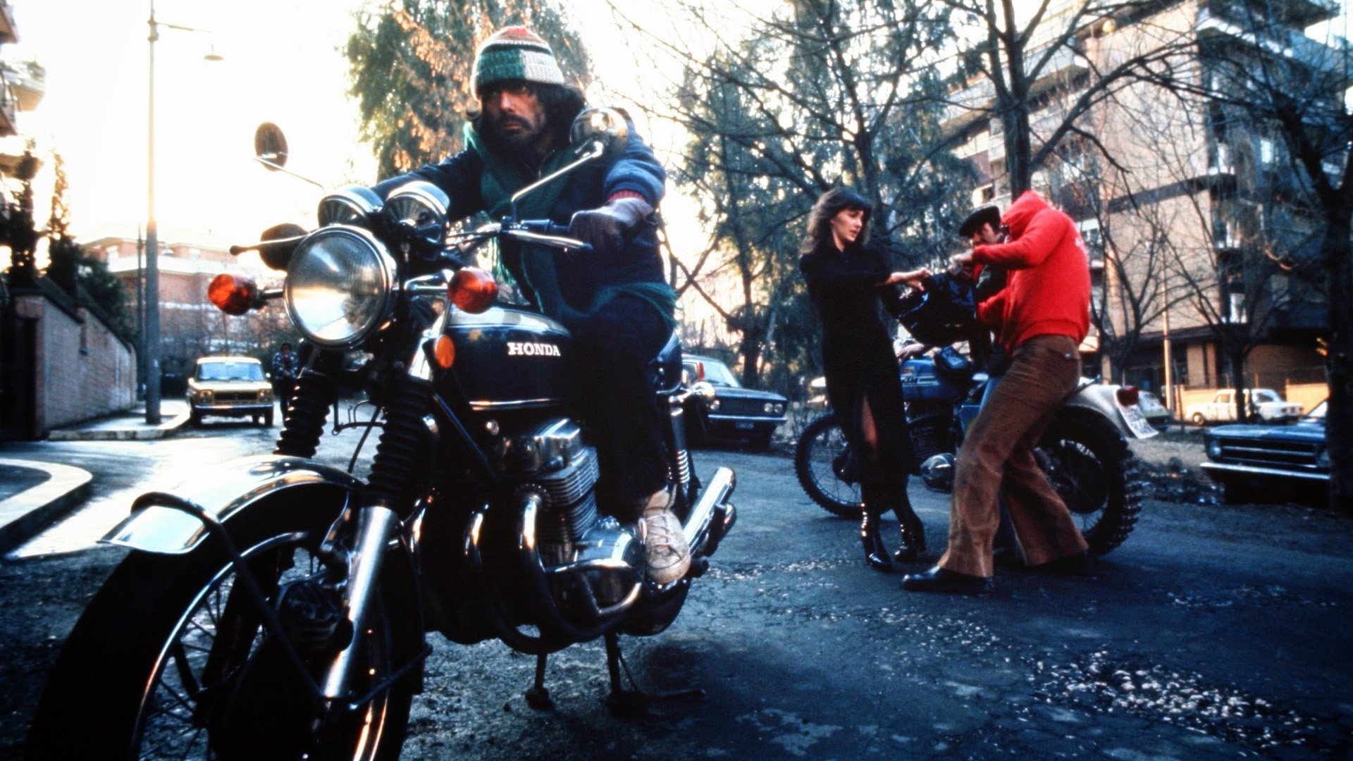 The Cop in Blue Jeans Background