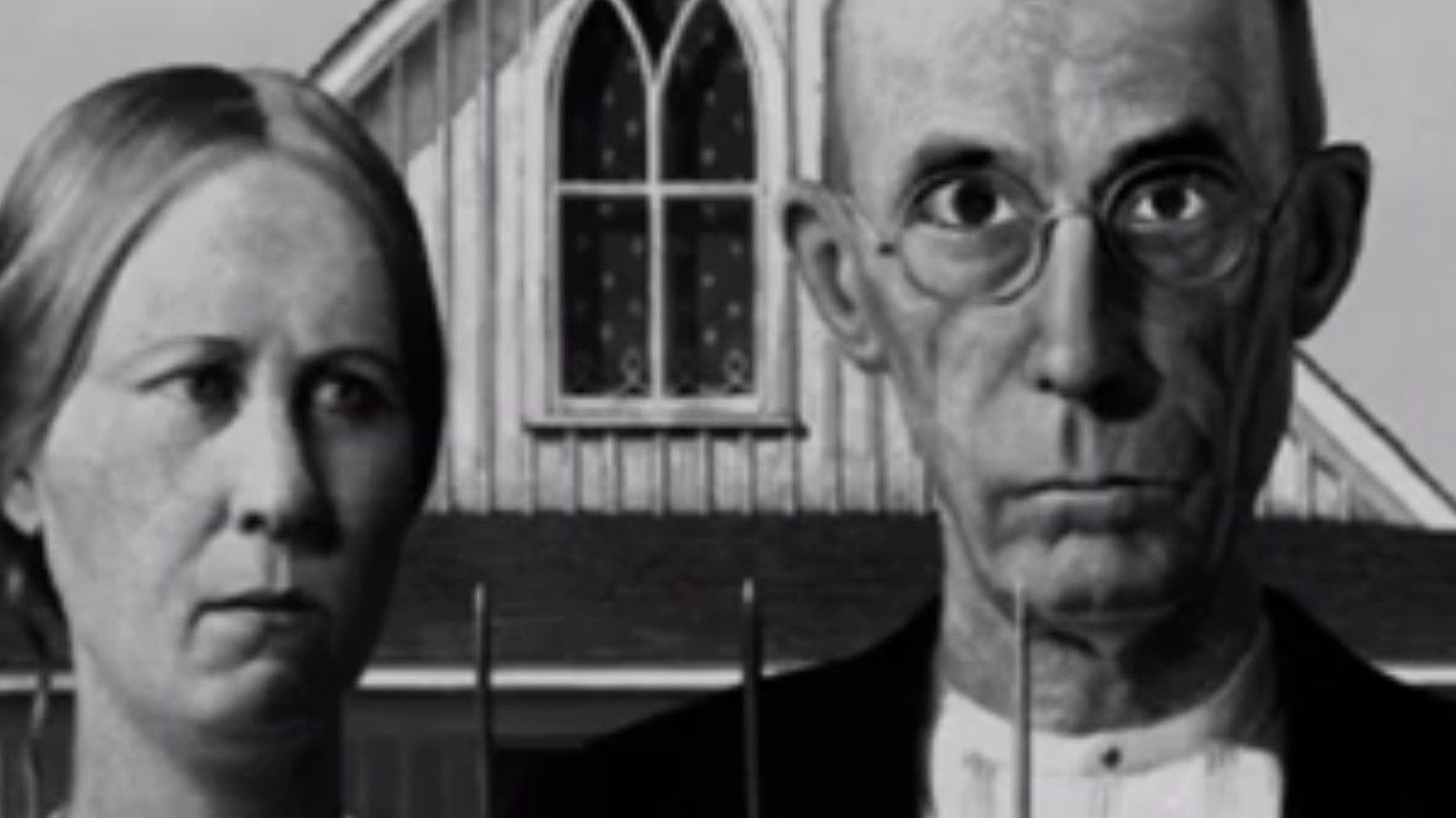 An American gothic in London Background