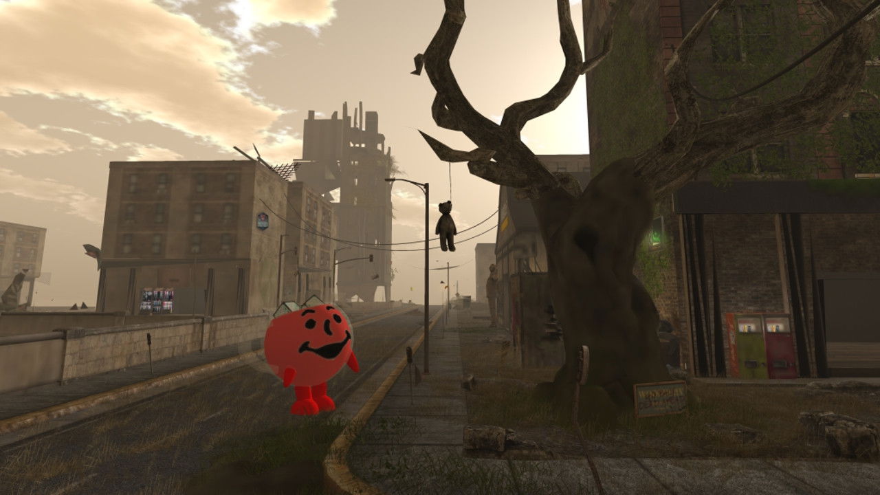 Kool-Aid Man in Second Life Background