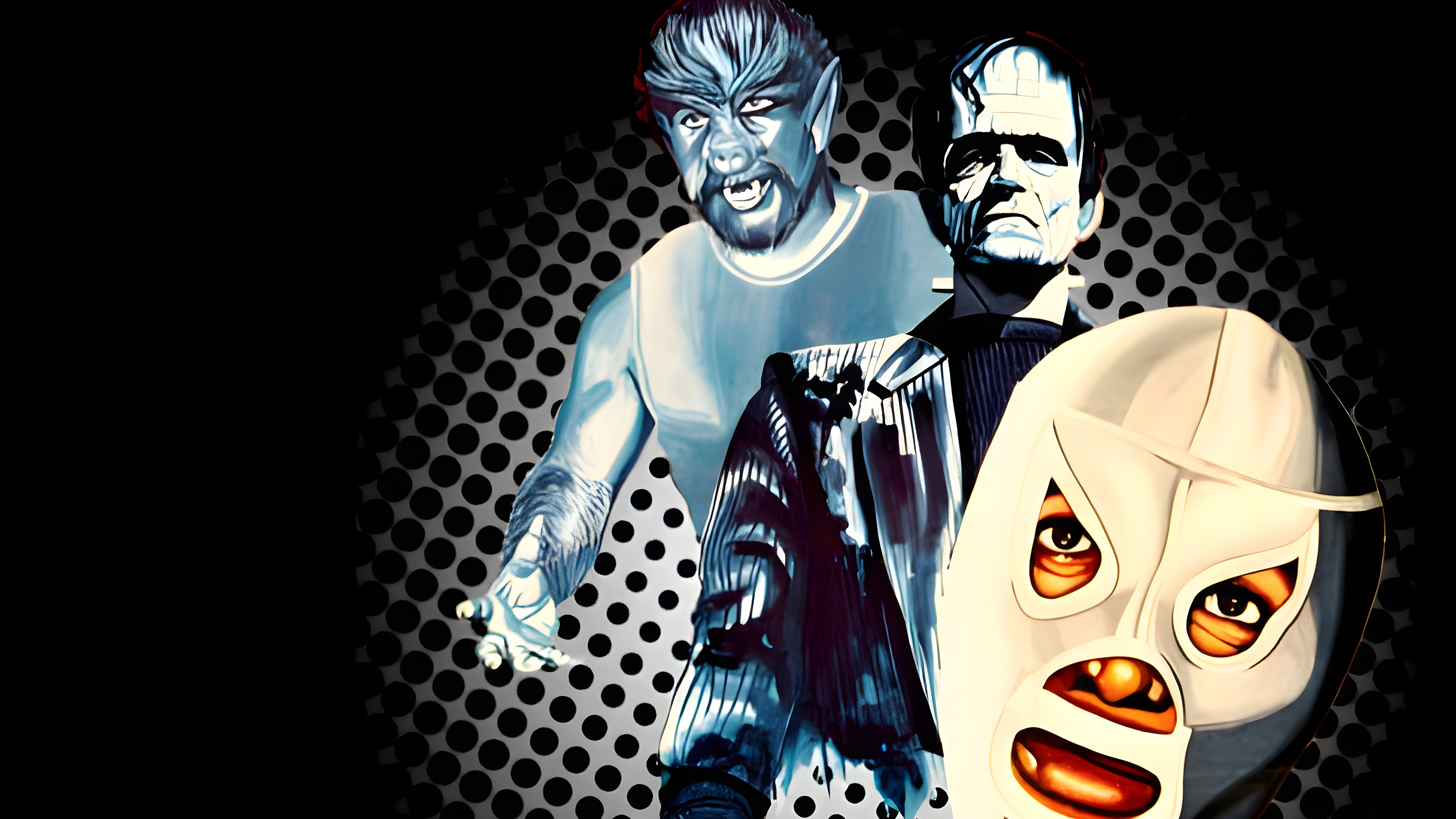 Santo en el museo de cera Background