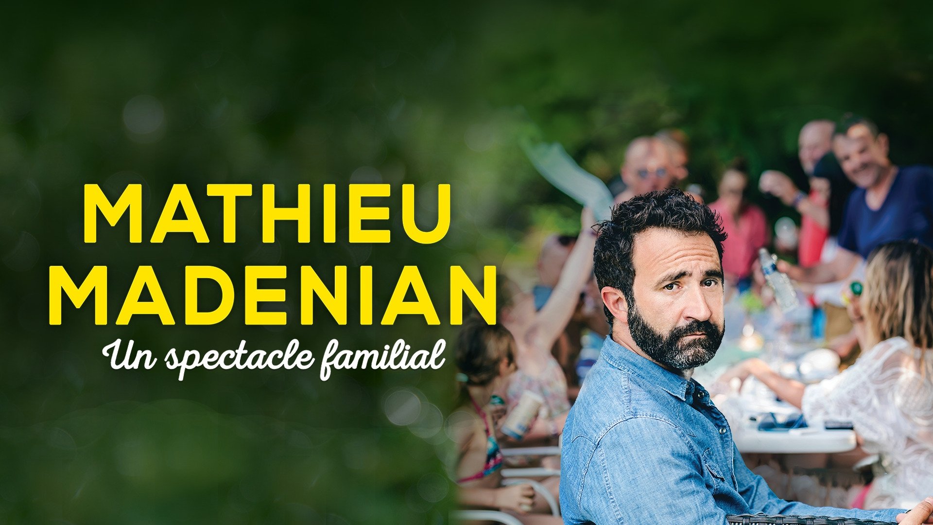 Mathieu Madénian : un spectacle familial Background