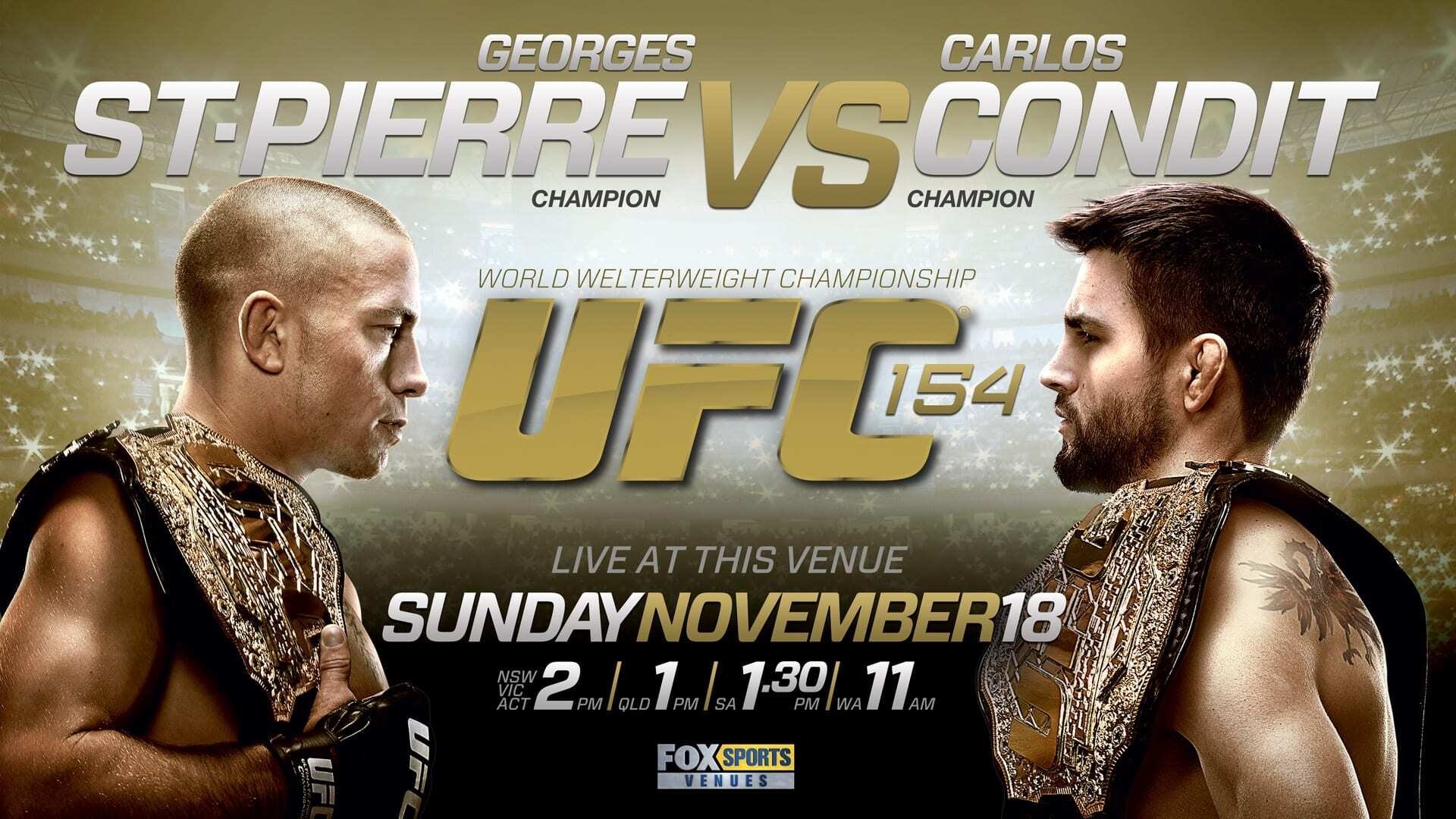 UFC 154: St-Pierre vs. Condit Background