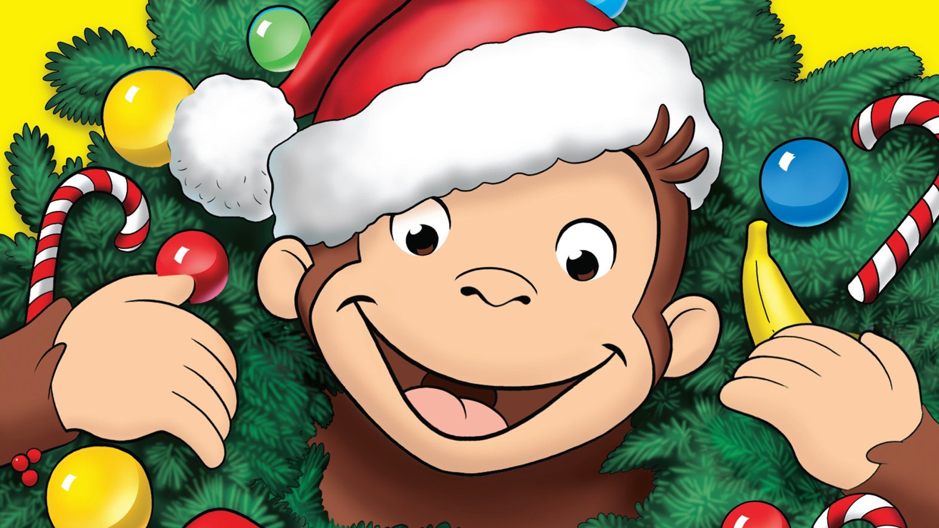 Curious George: A Very Monkey Christmas Background