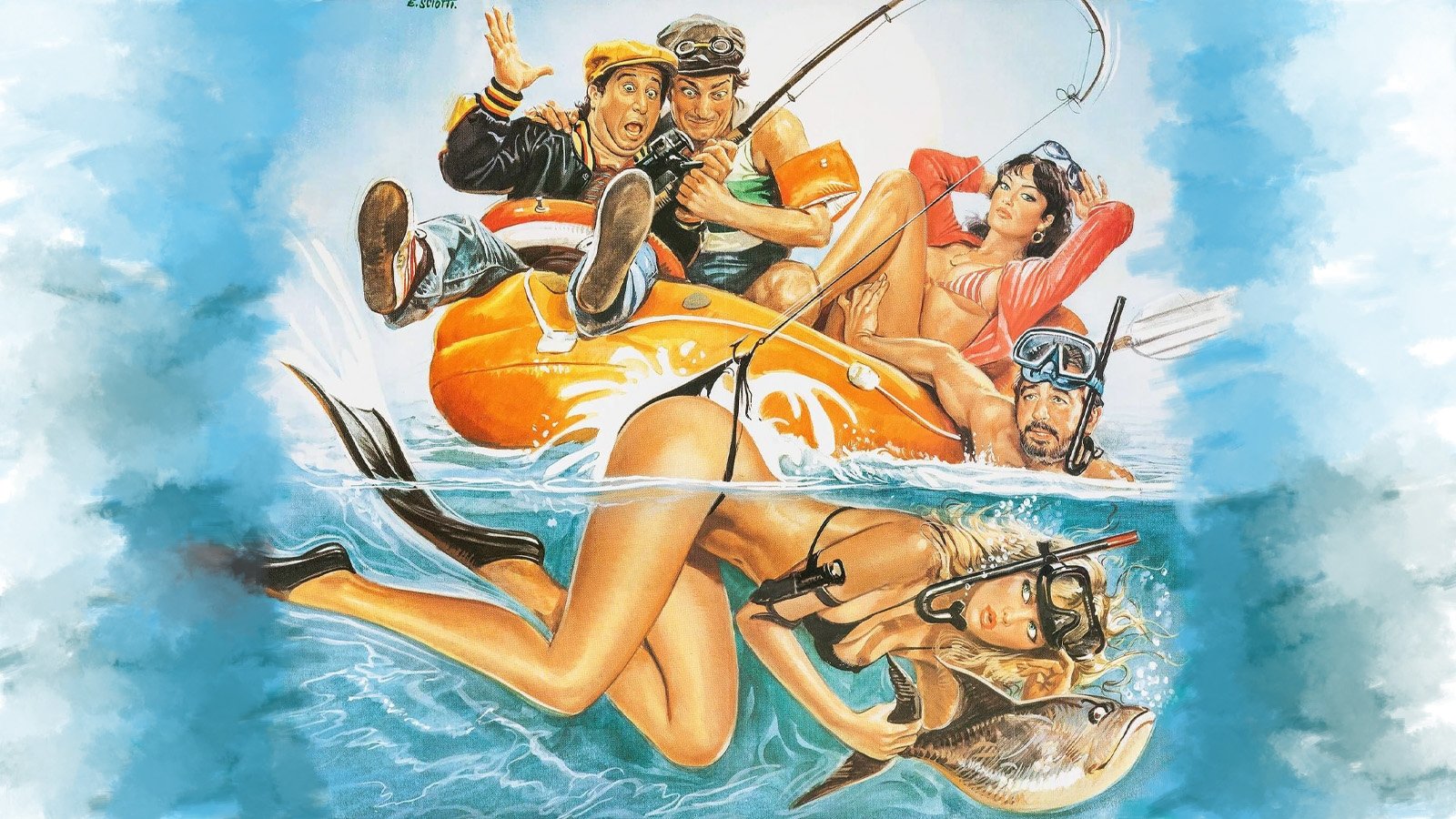 College Girl on Vacation Background