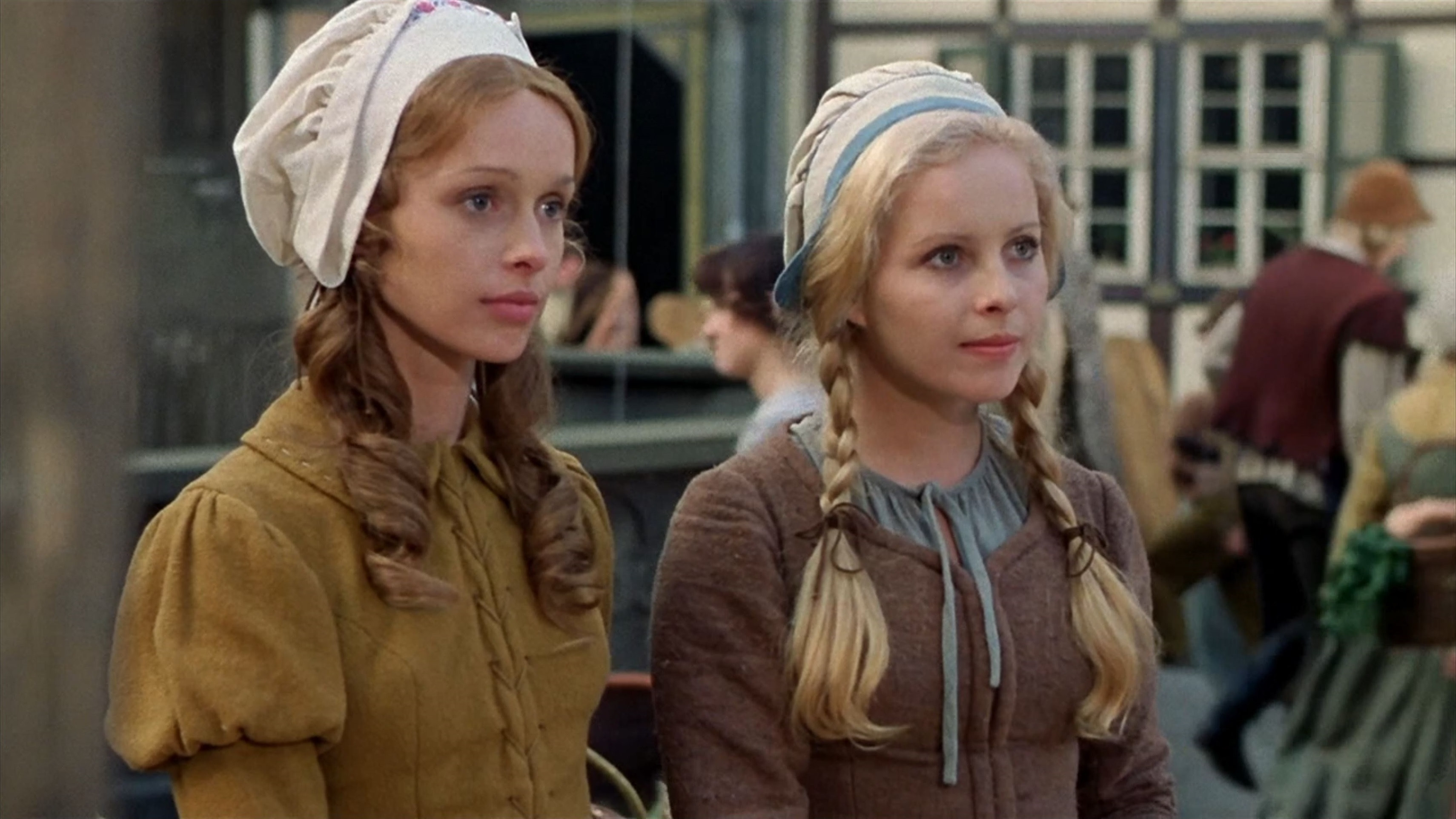 Snow-White and Rose-Red Background