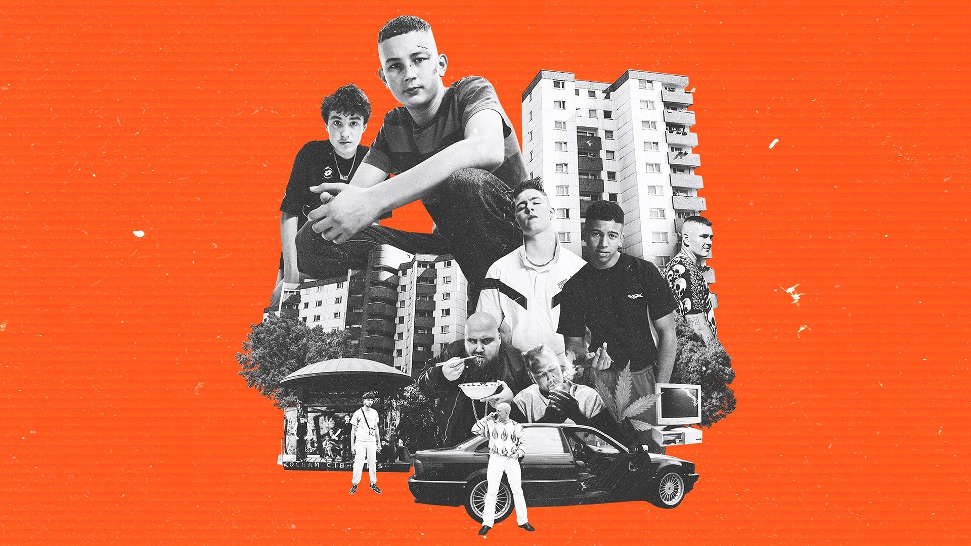 Sun and Concrete Background